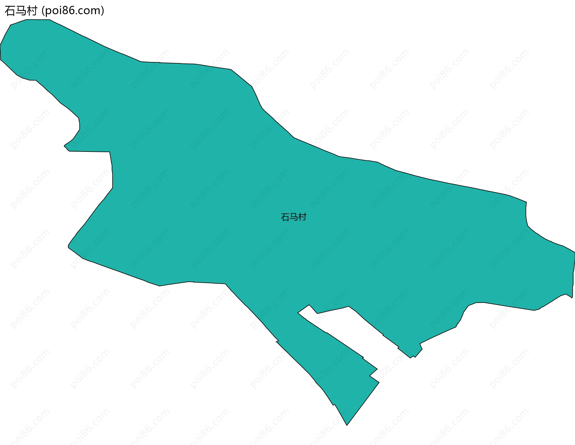 石马村边界地图