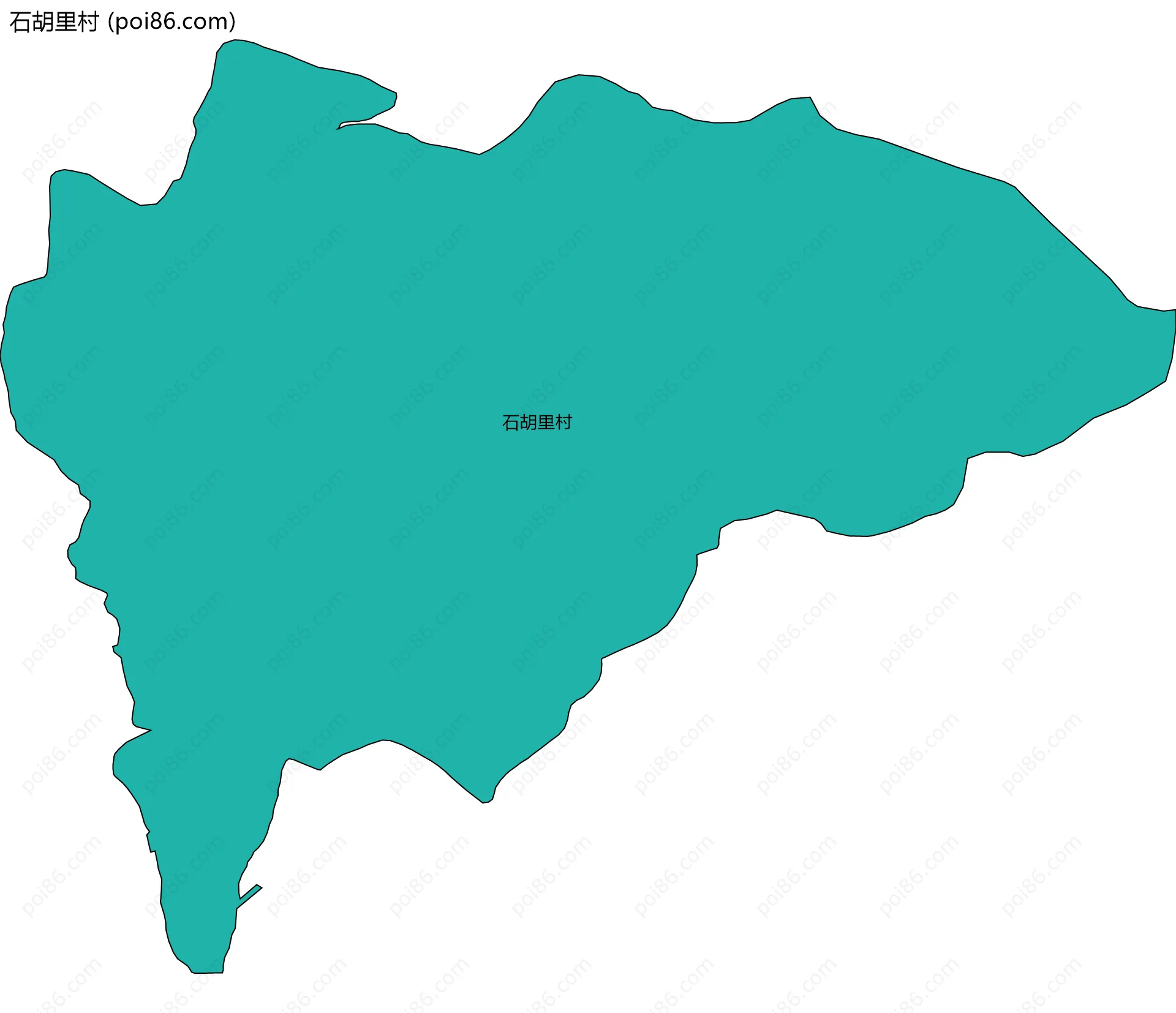 石胡里村边界地图