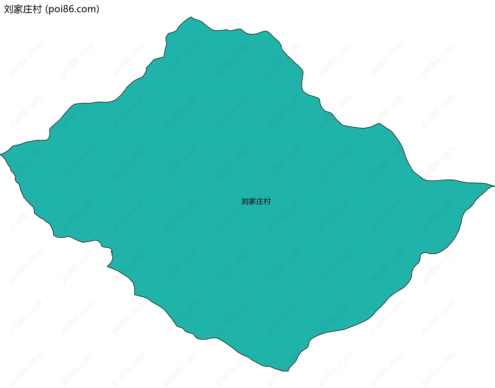 刘家庄村边界地图