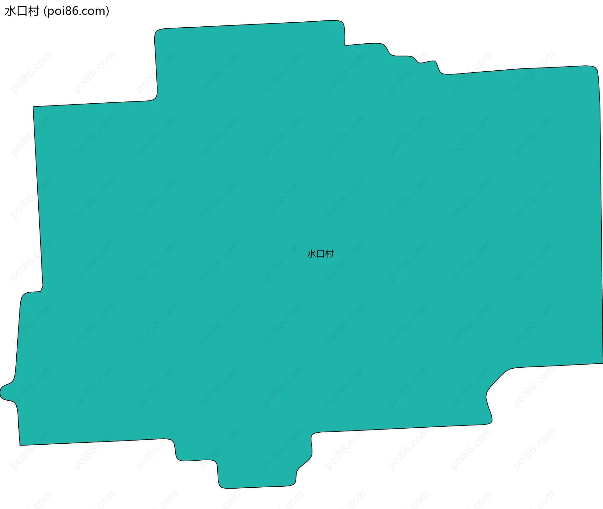 水口村边界地图