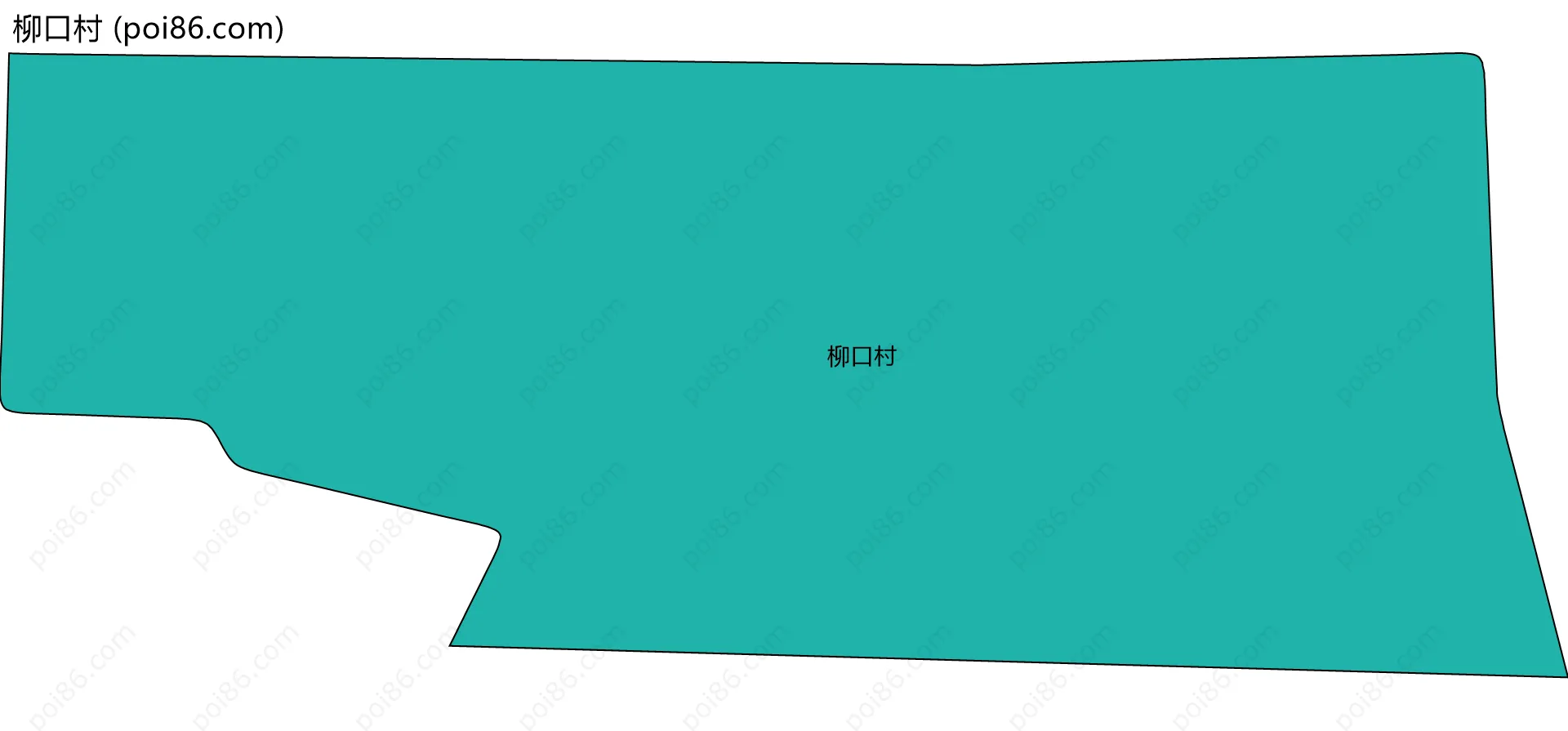 柳口村边界地图