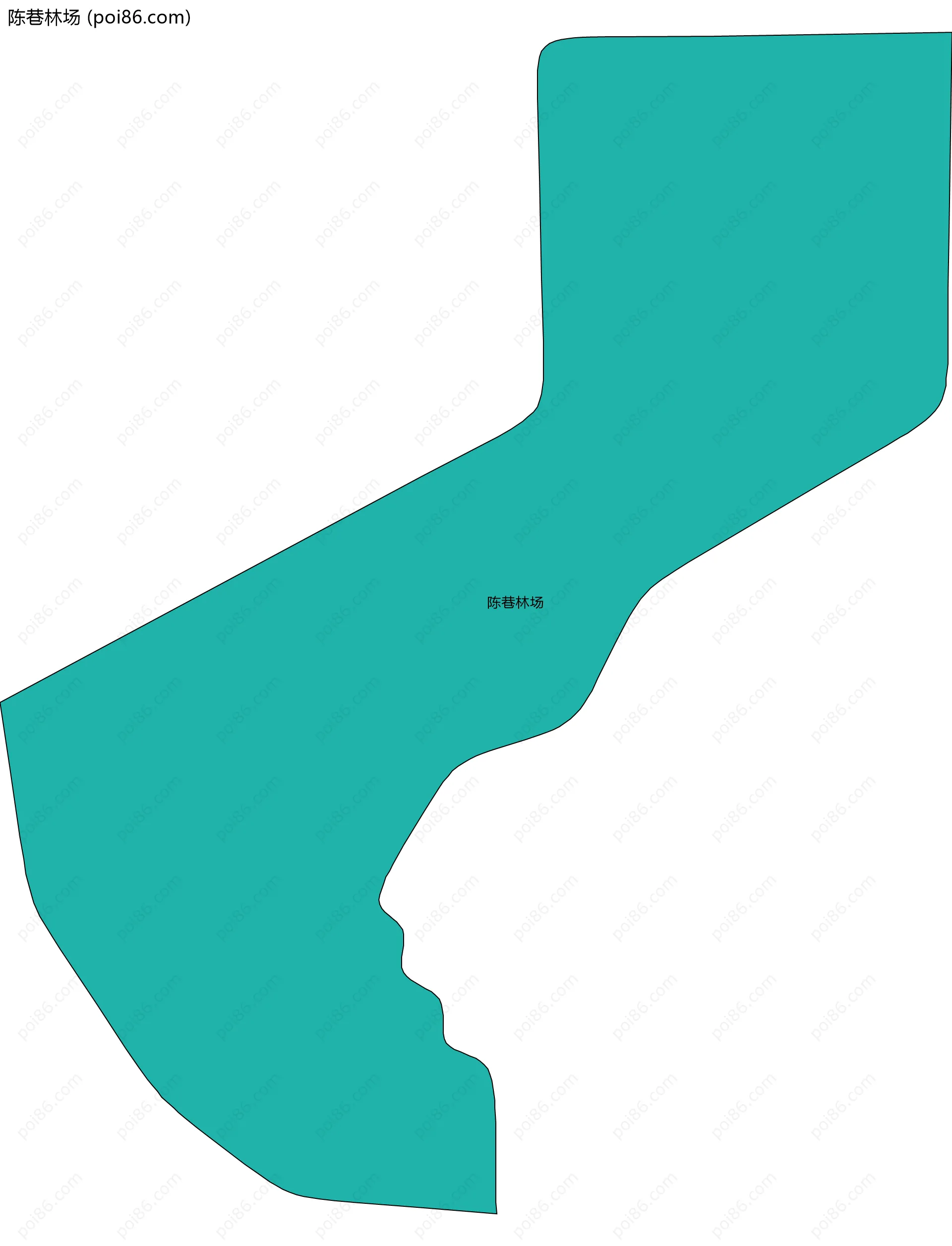 陈巷林场边界地图