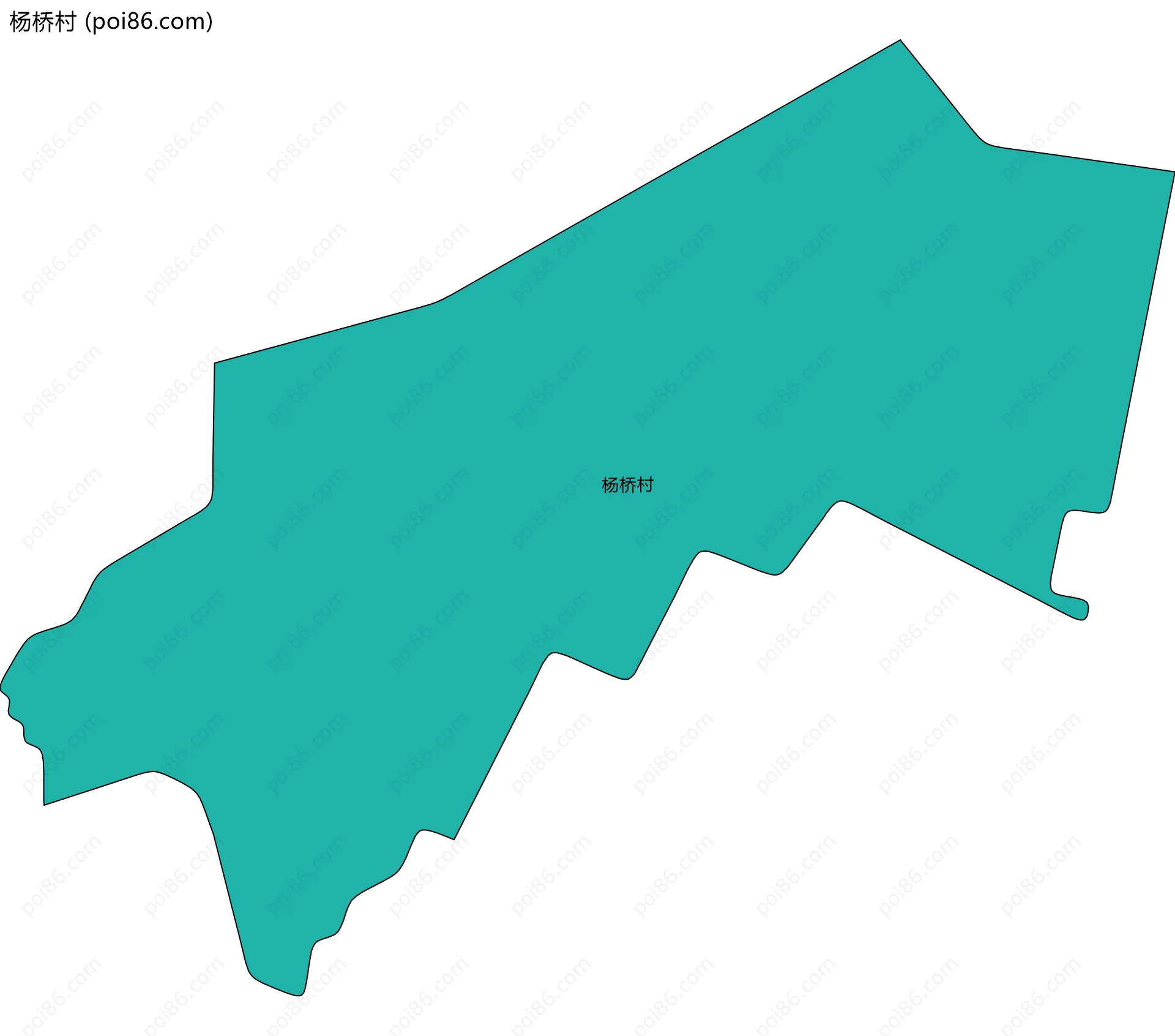 杨桥村边界地图