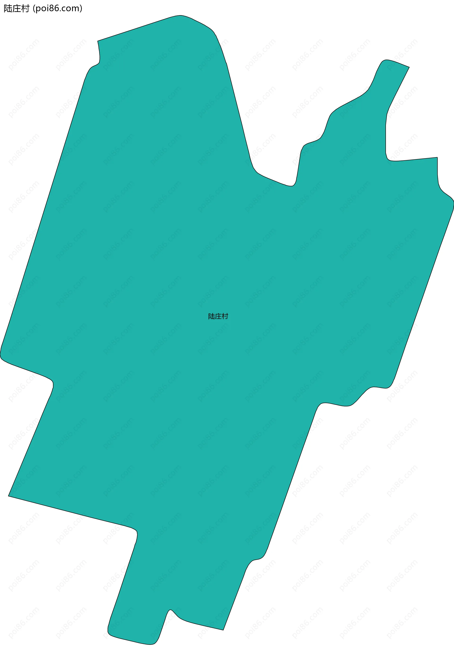 陆庄村边界地图