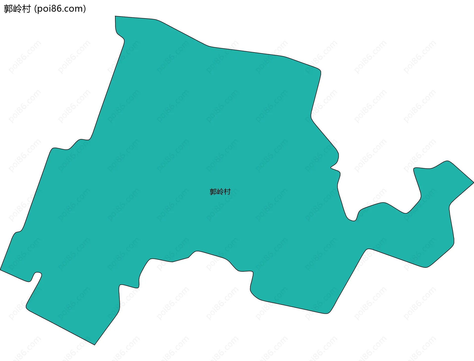 郭岭村边界地图