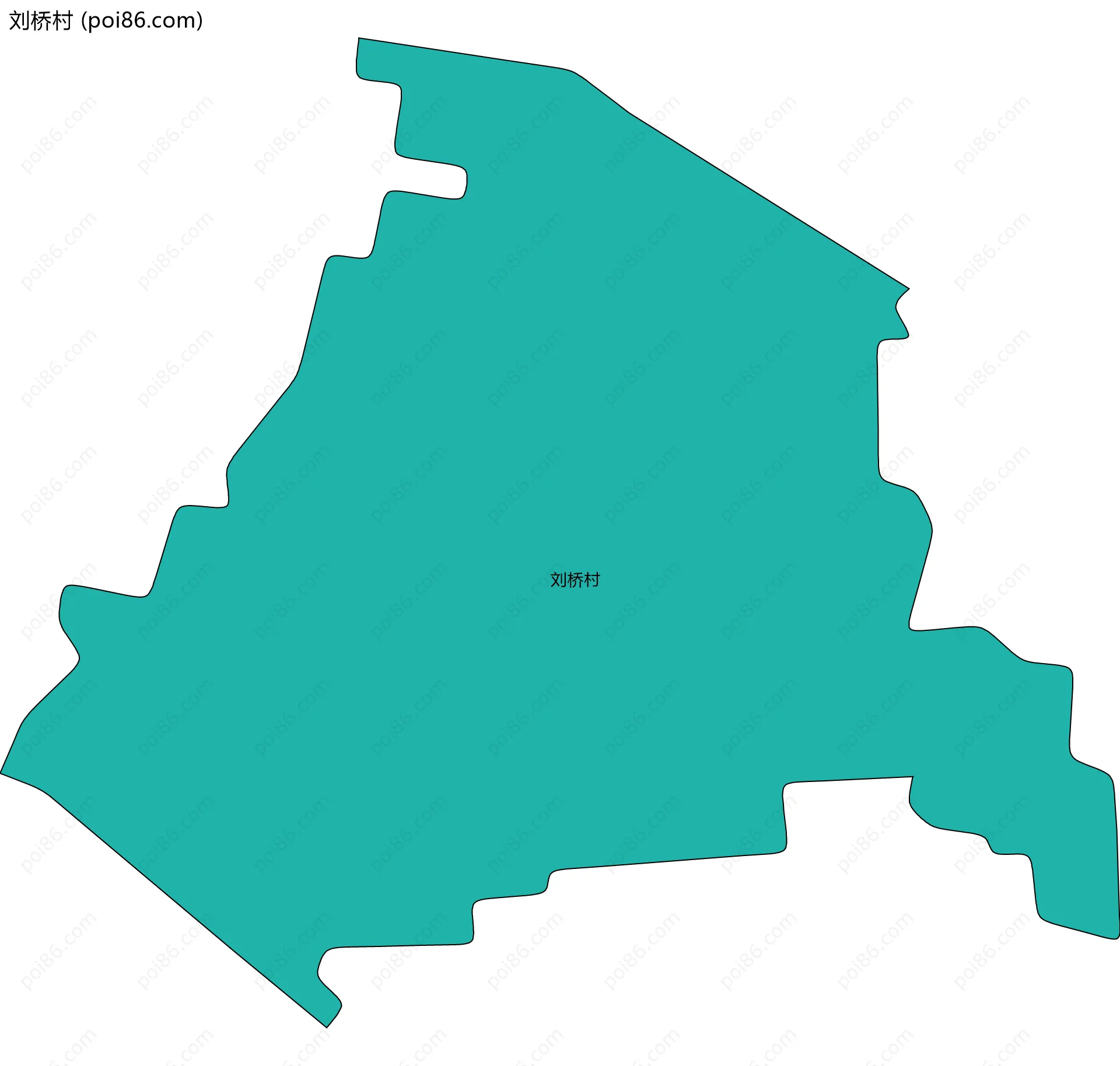 刘桥村边界地图