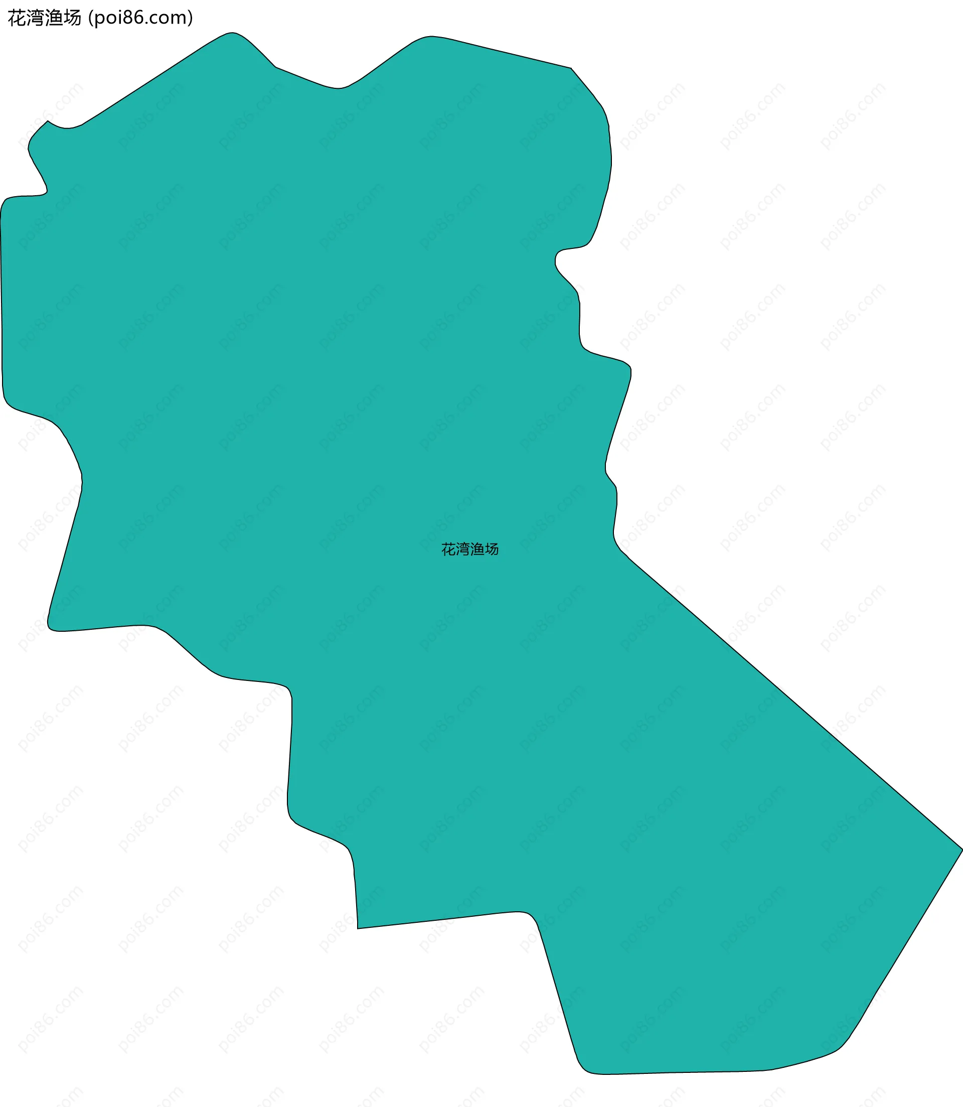 花湾渔场边界地图