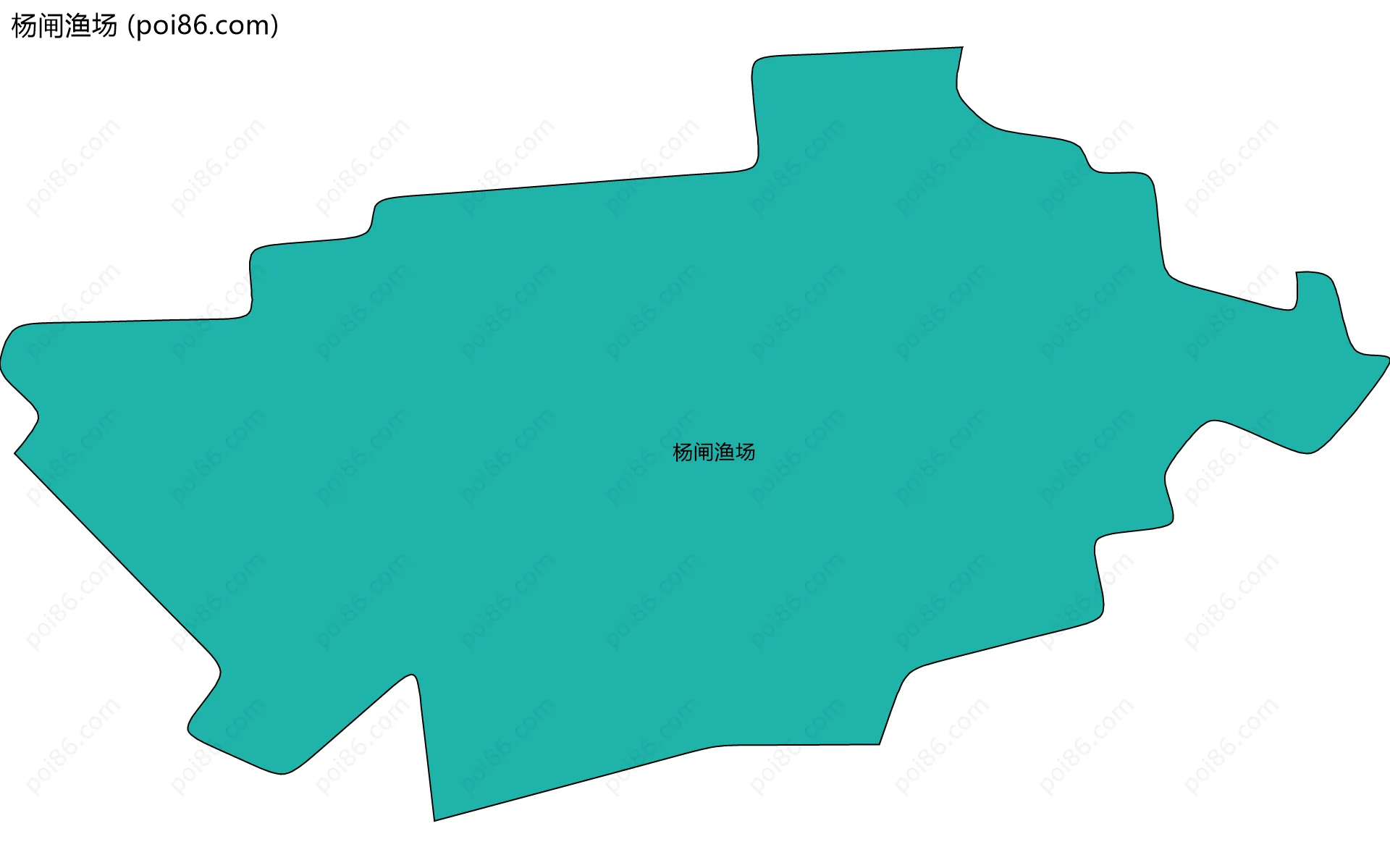 杨闸渔场边界地图