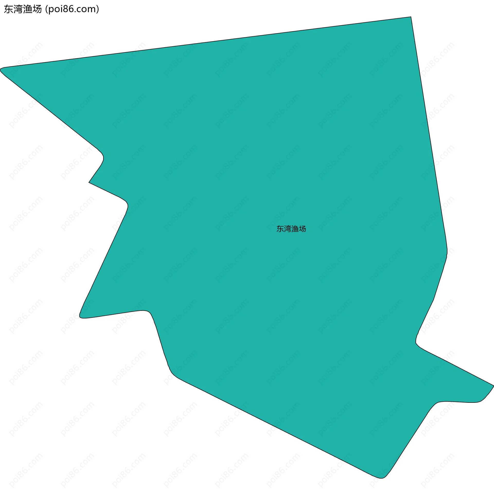 东湾渔场边界地图