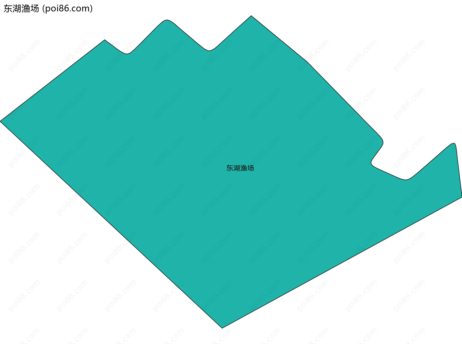 东湖渔场边界地图