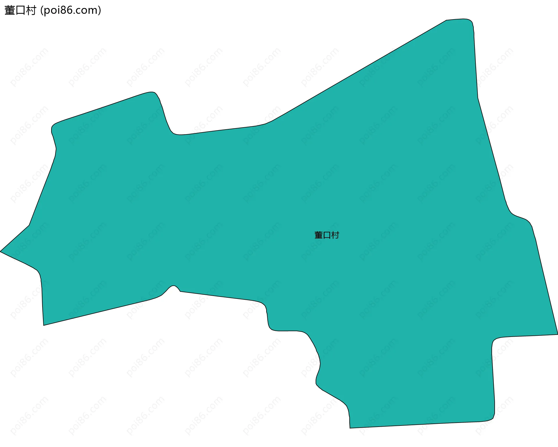 董口村边界地图