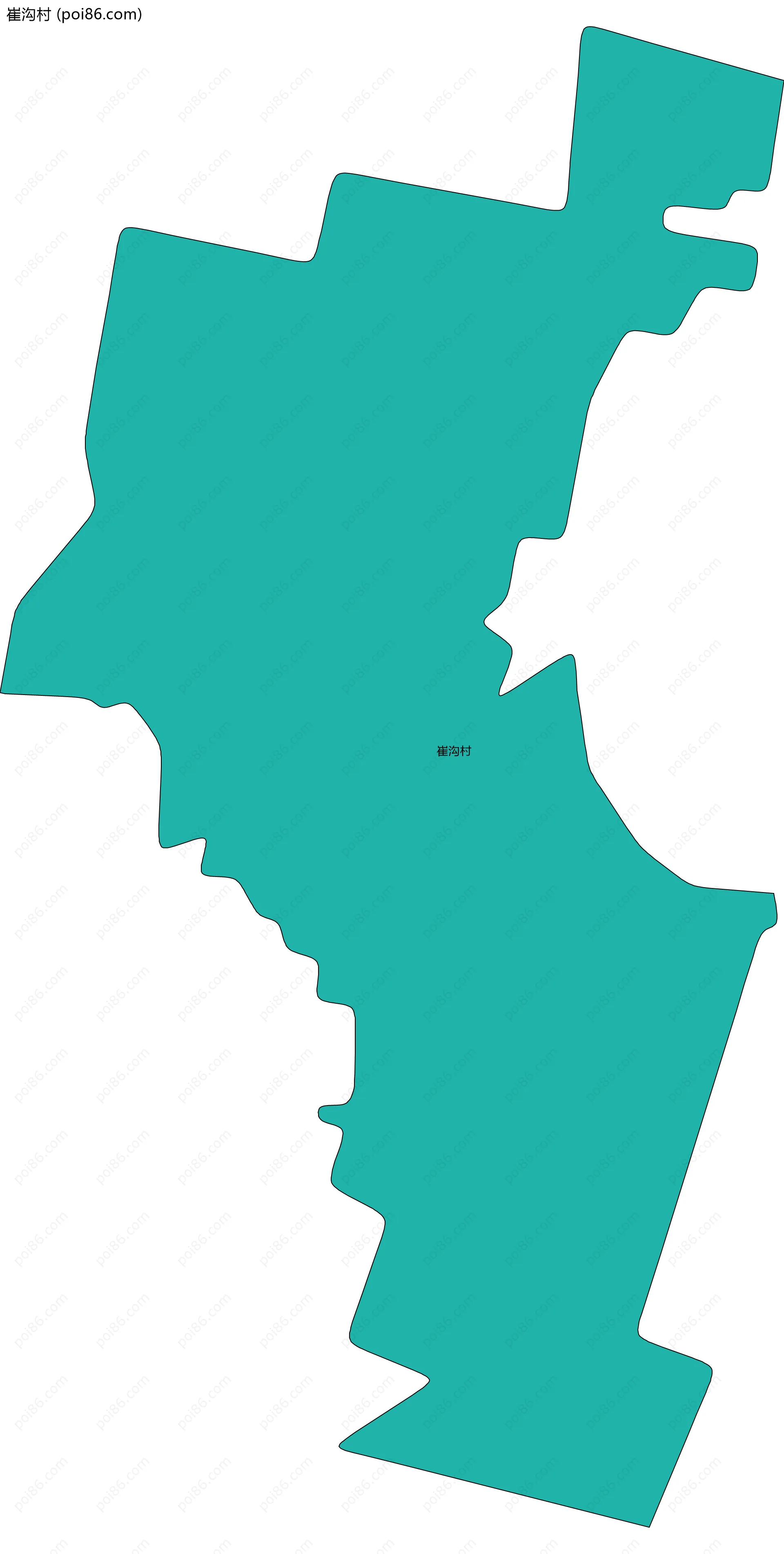 崔沟村边界地图