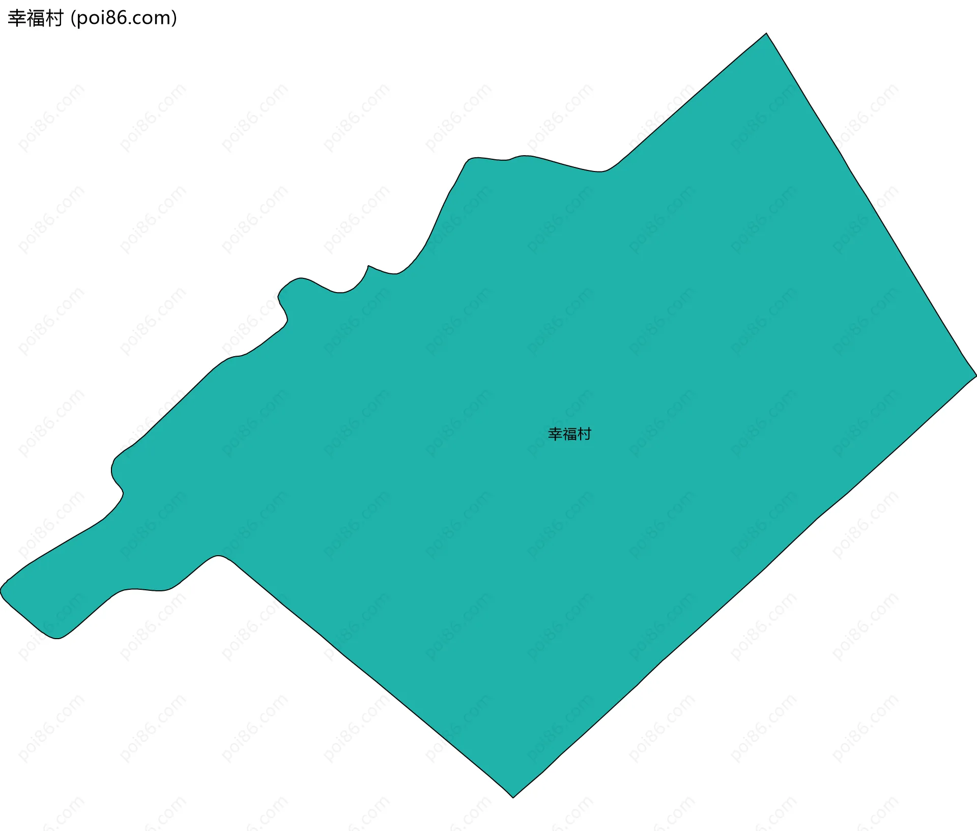 幸福村边界地图
