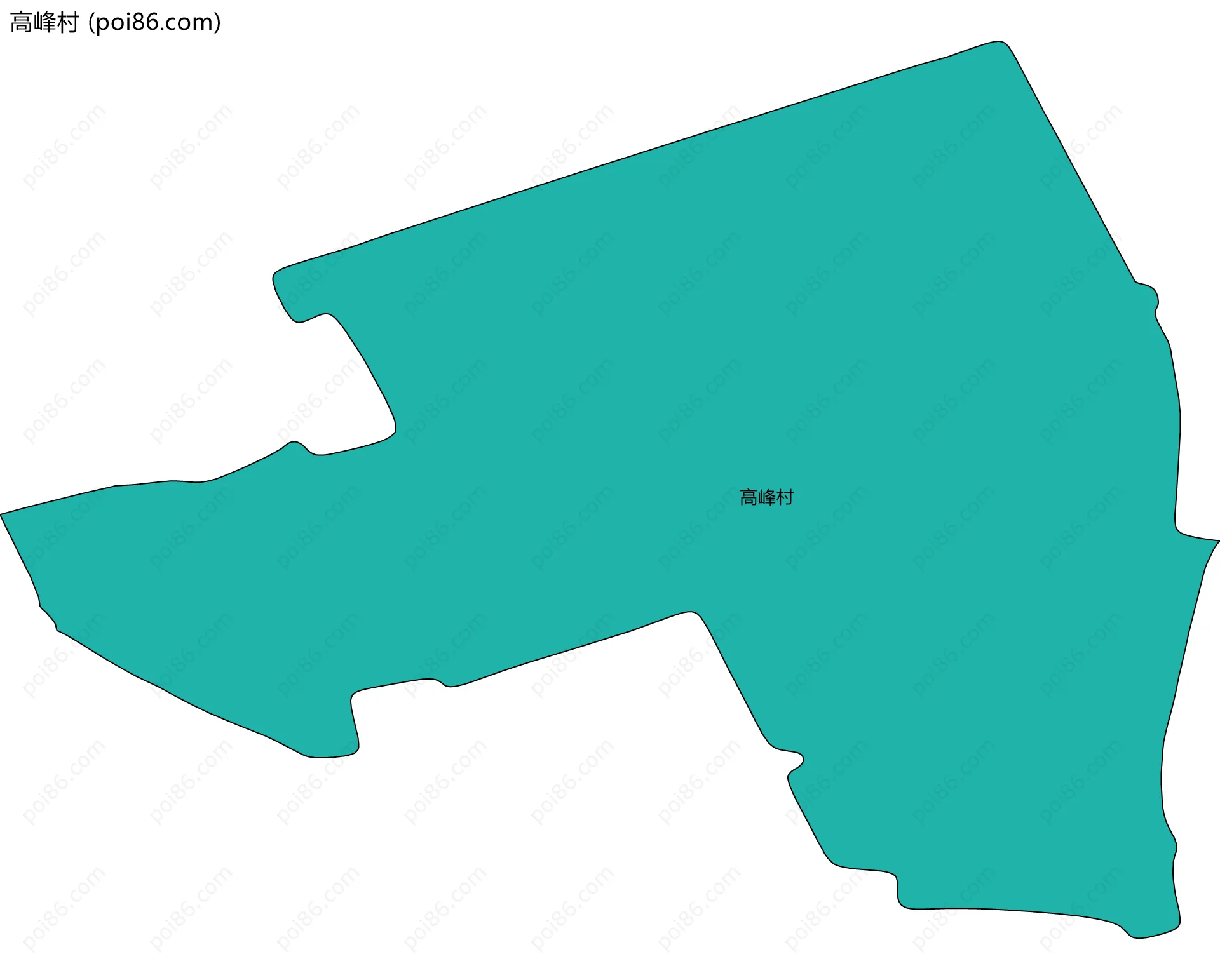 高峰村边界地图