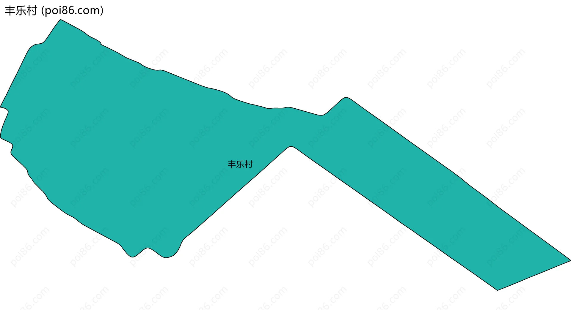 丰乐村边界地图