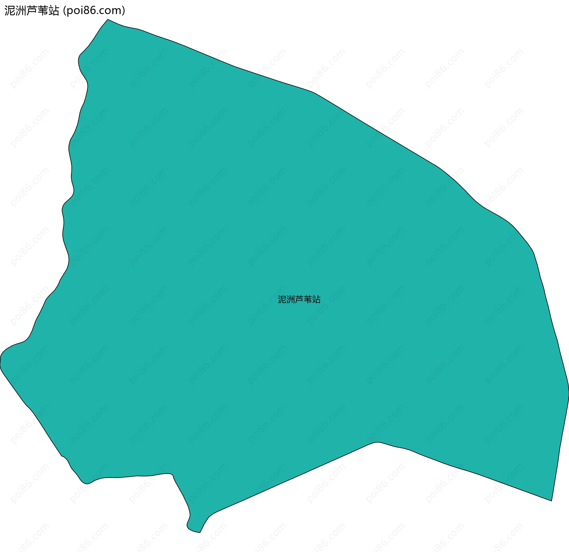 泥洲芦苇站边界地图