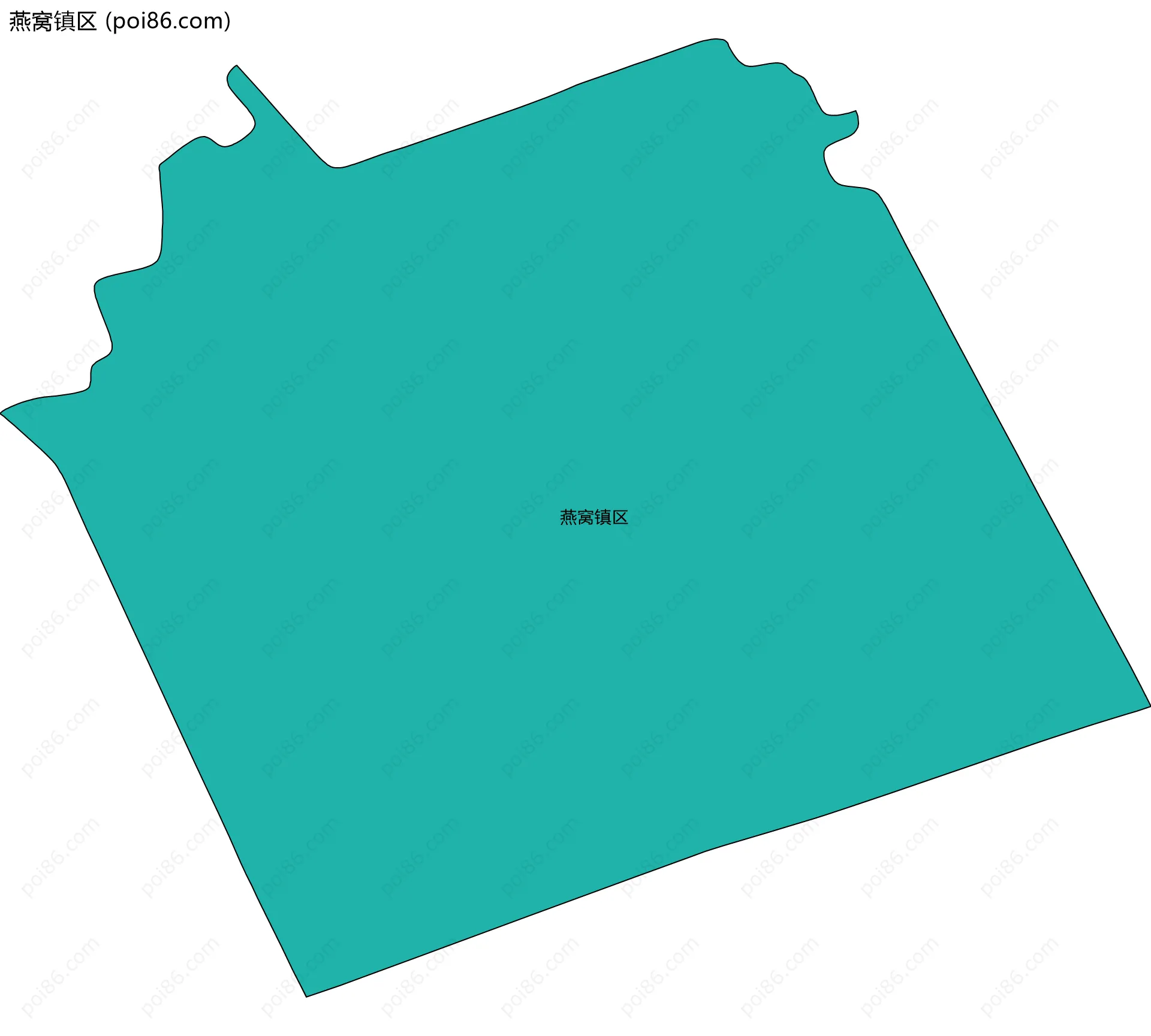 燕窝镇区边界地图