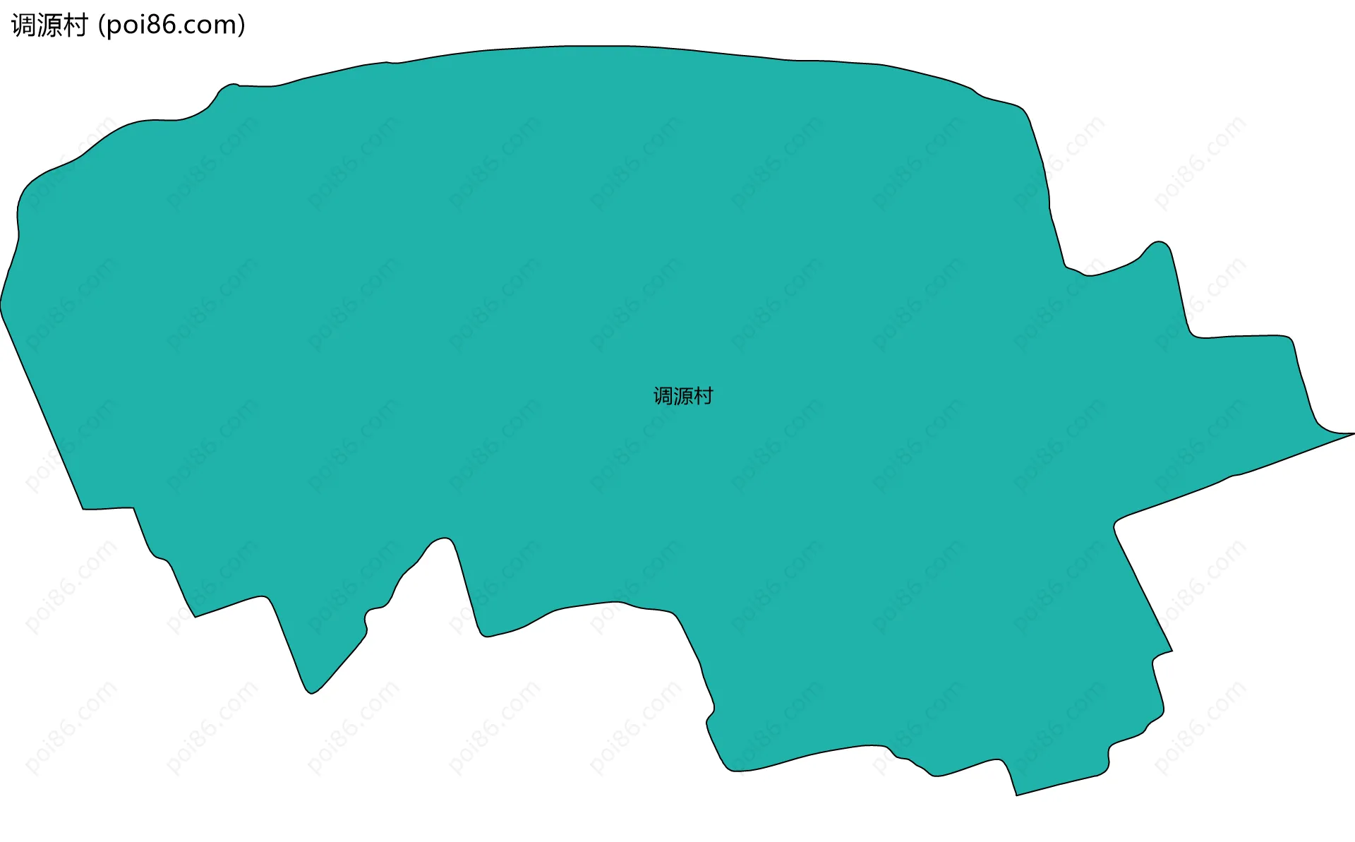 调源村边界地图