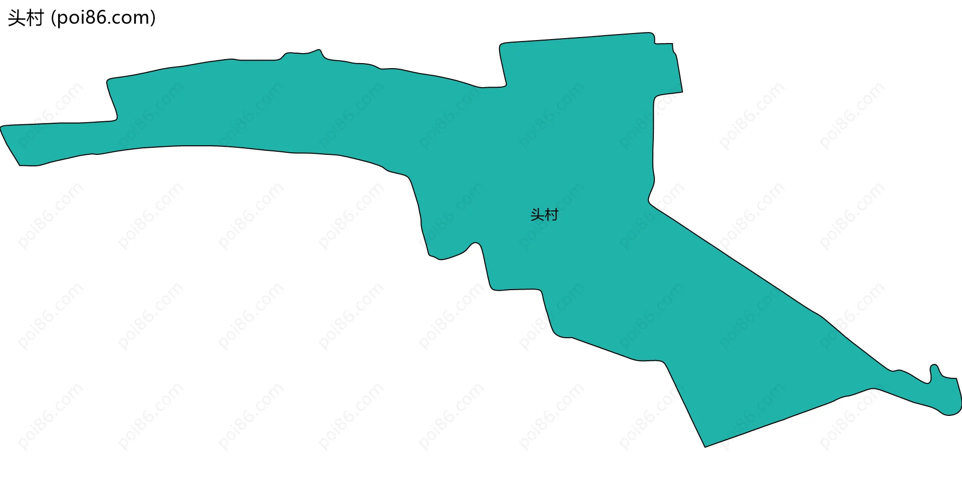 头村边界地图