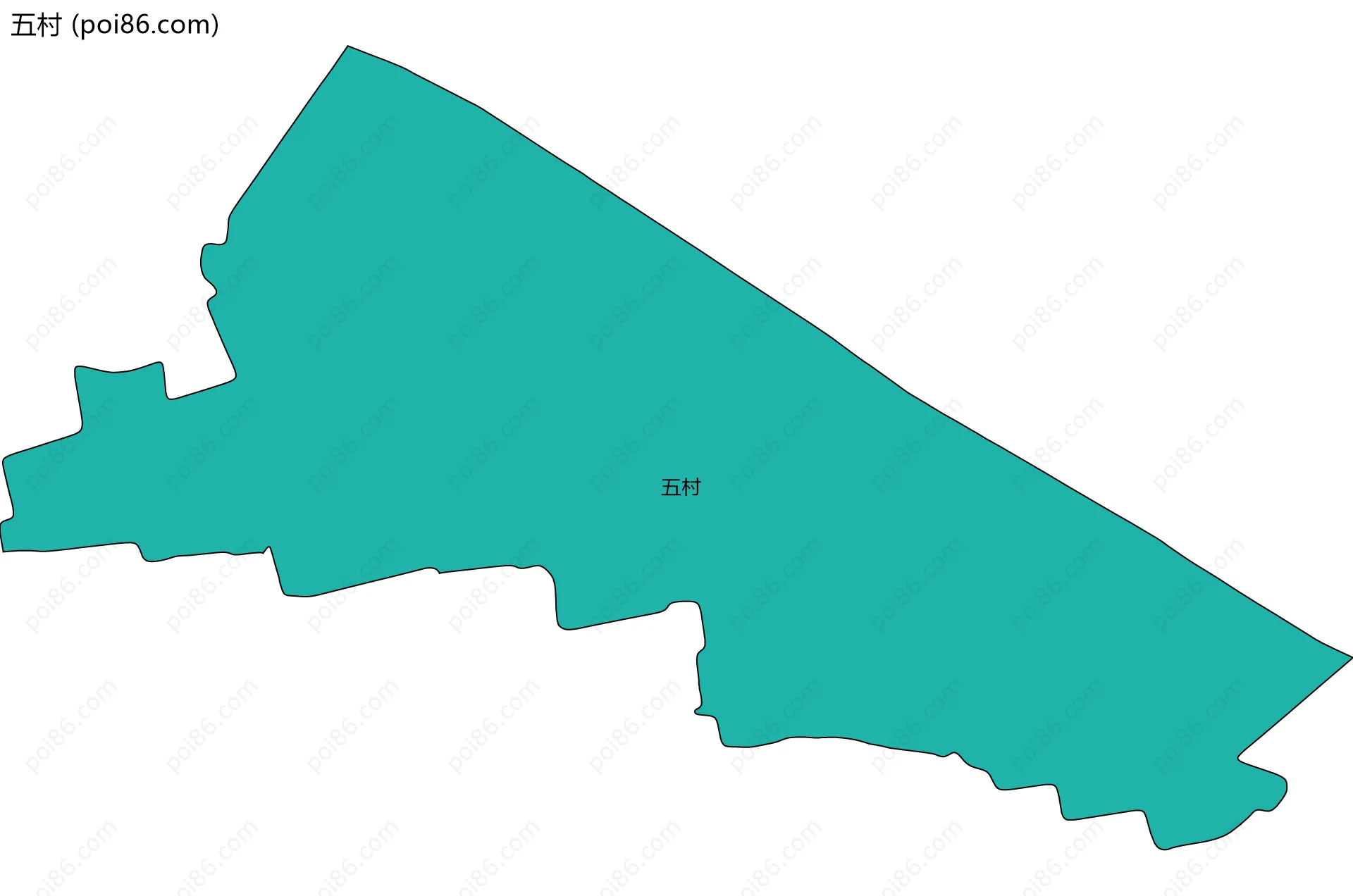五村边界地图
