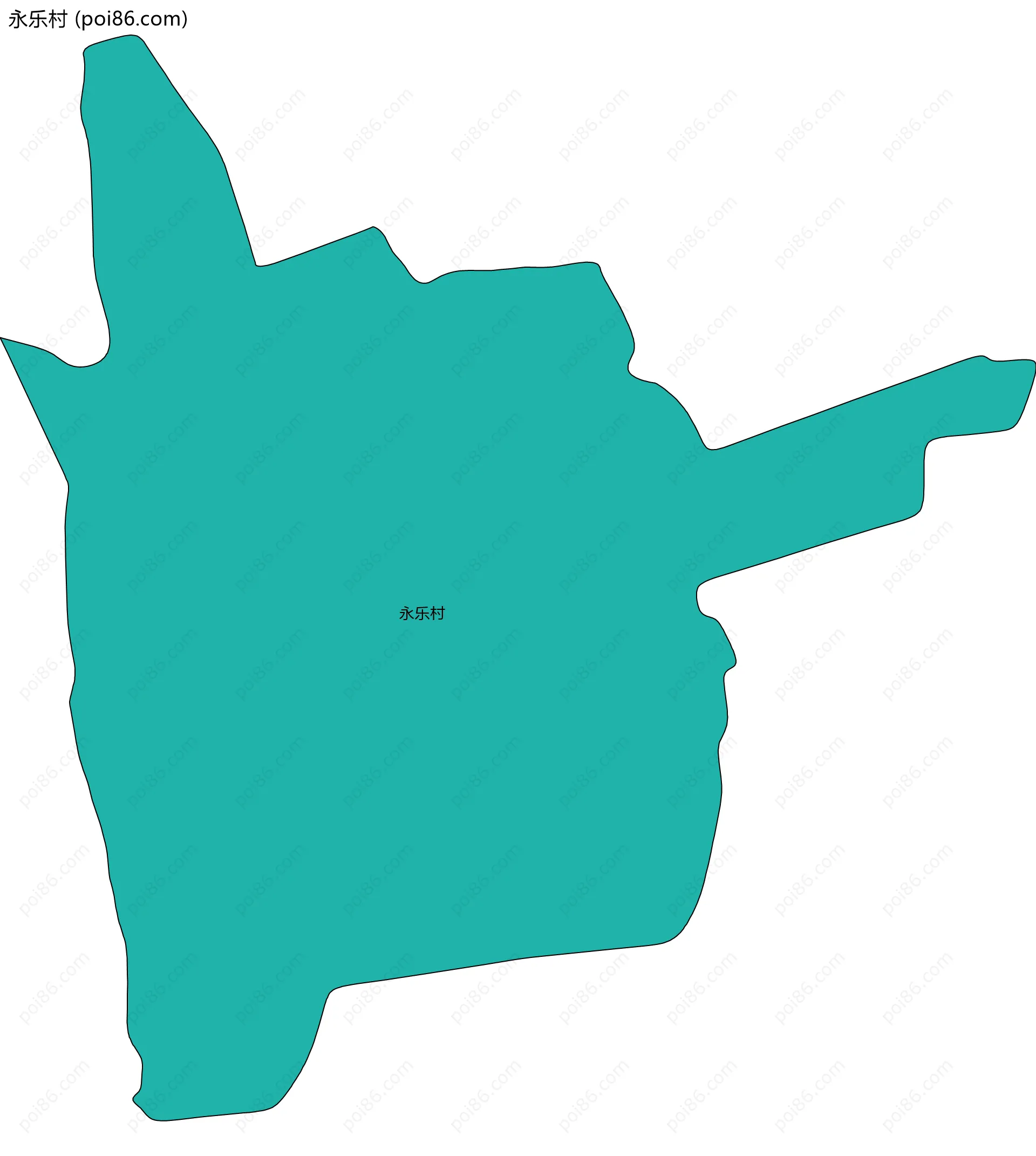 永乐村边界地图