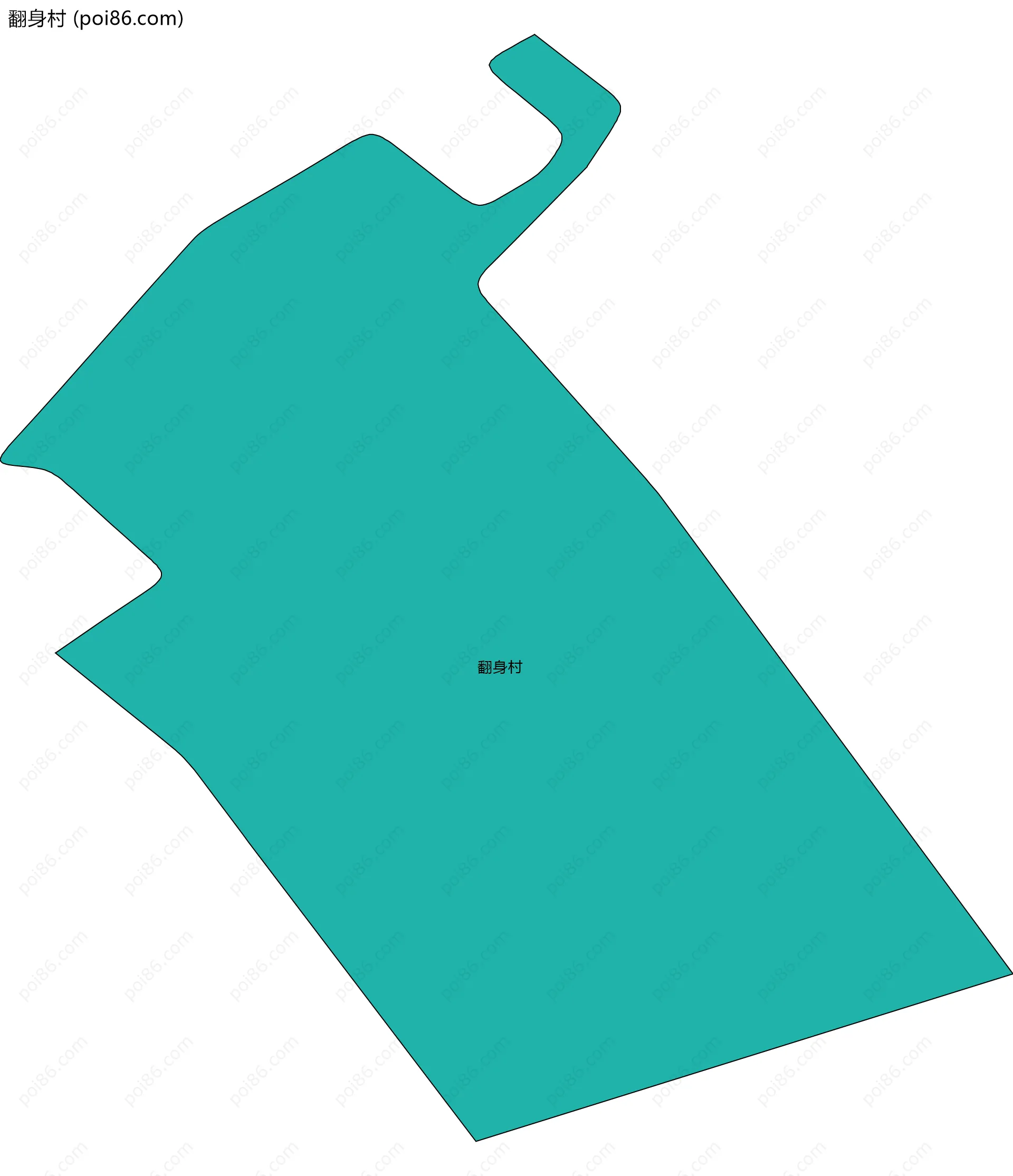 翻身村边界地图