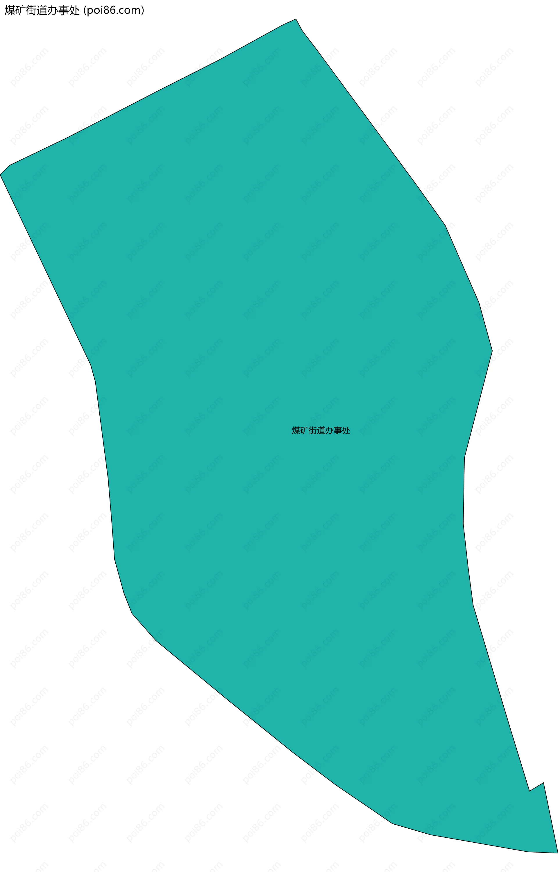 煤矿街道办事处边界地图