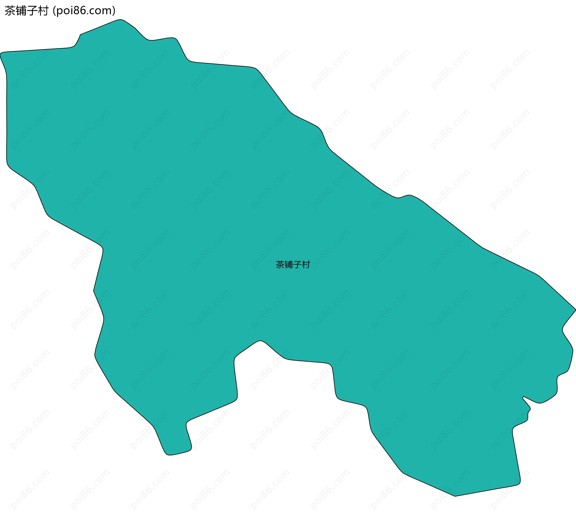 茶铺子村边界地图