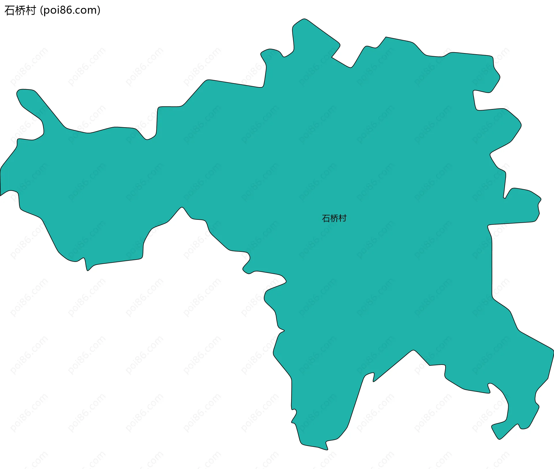 石桥村边界地图