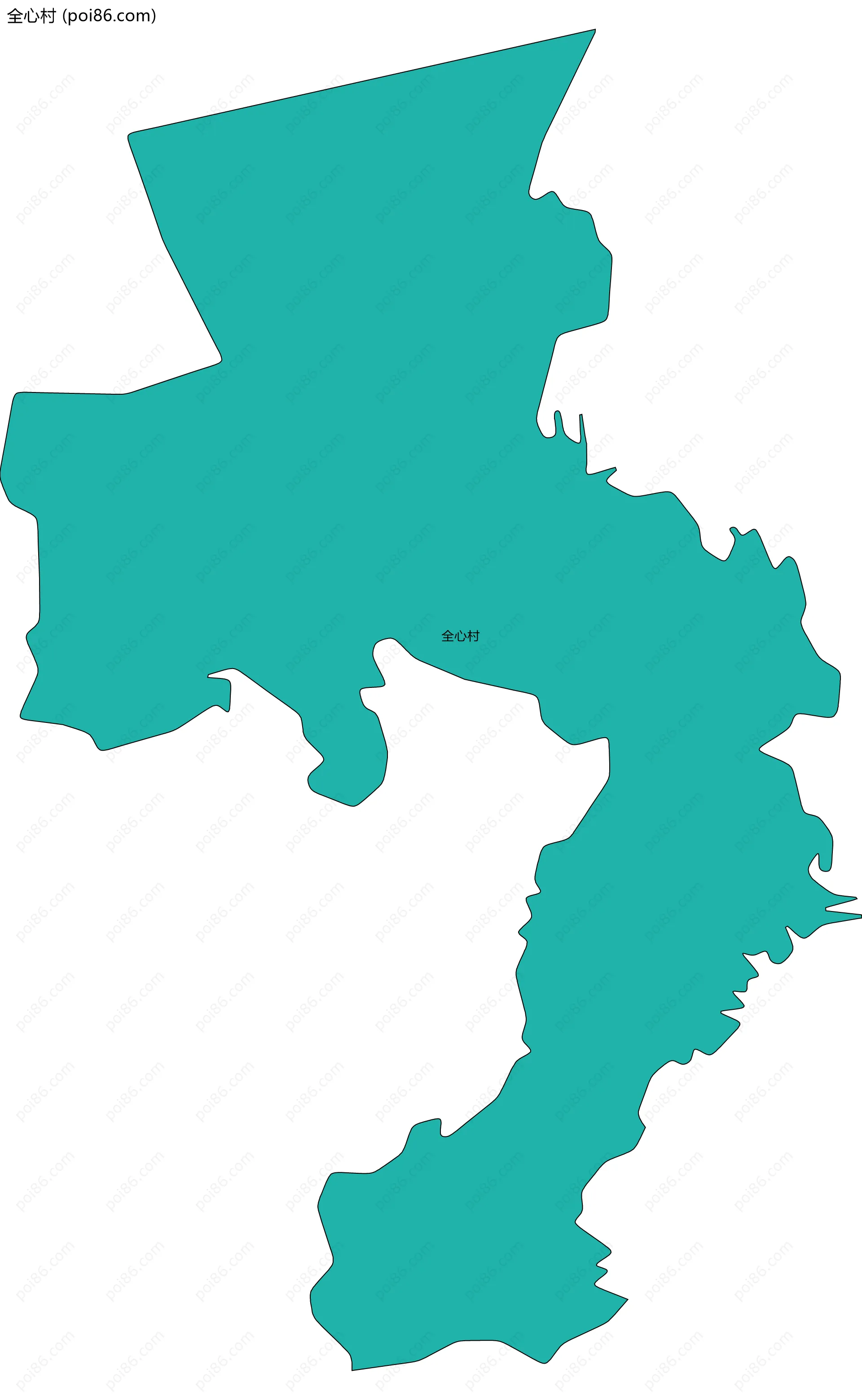 全心村边界地图