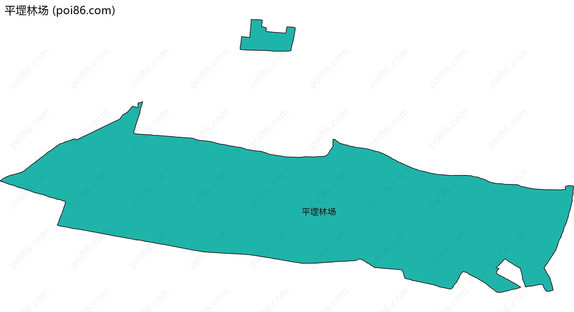 平堽林场边界地图