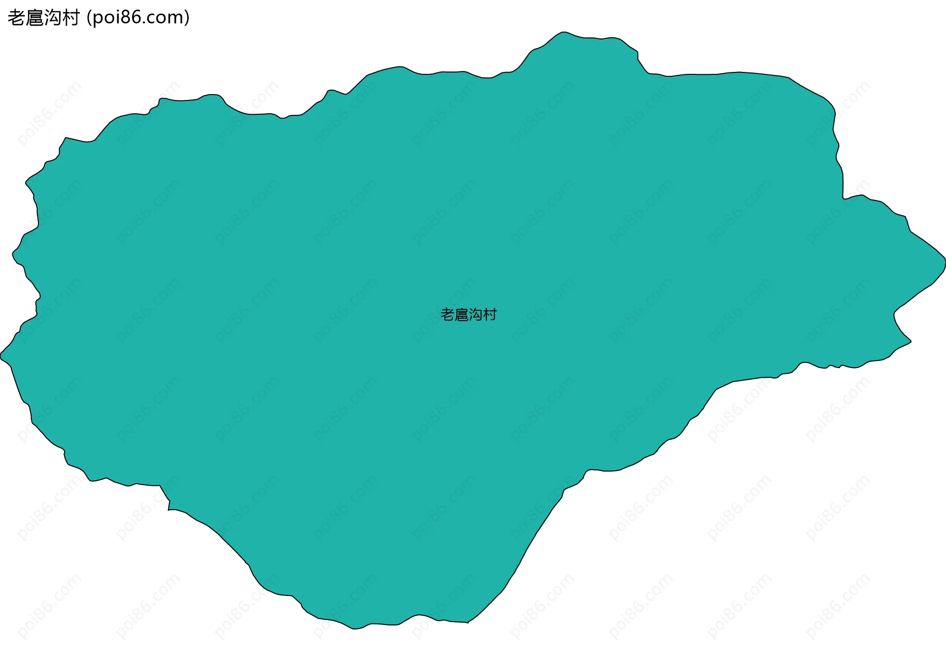 老扈沟村边界地图