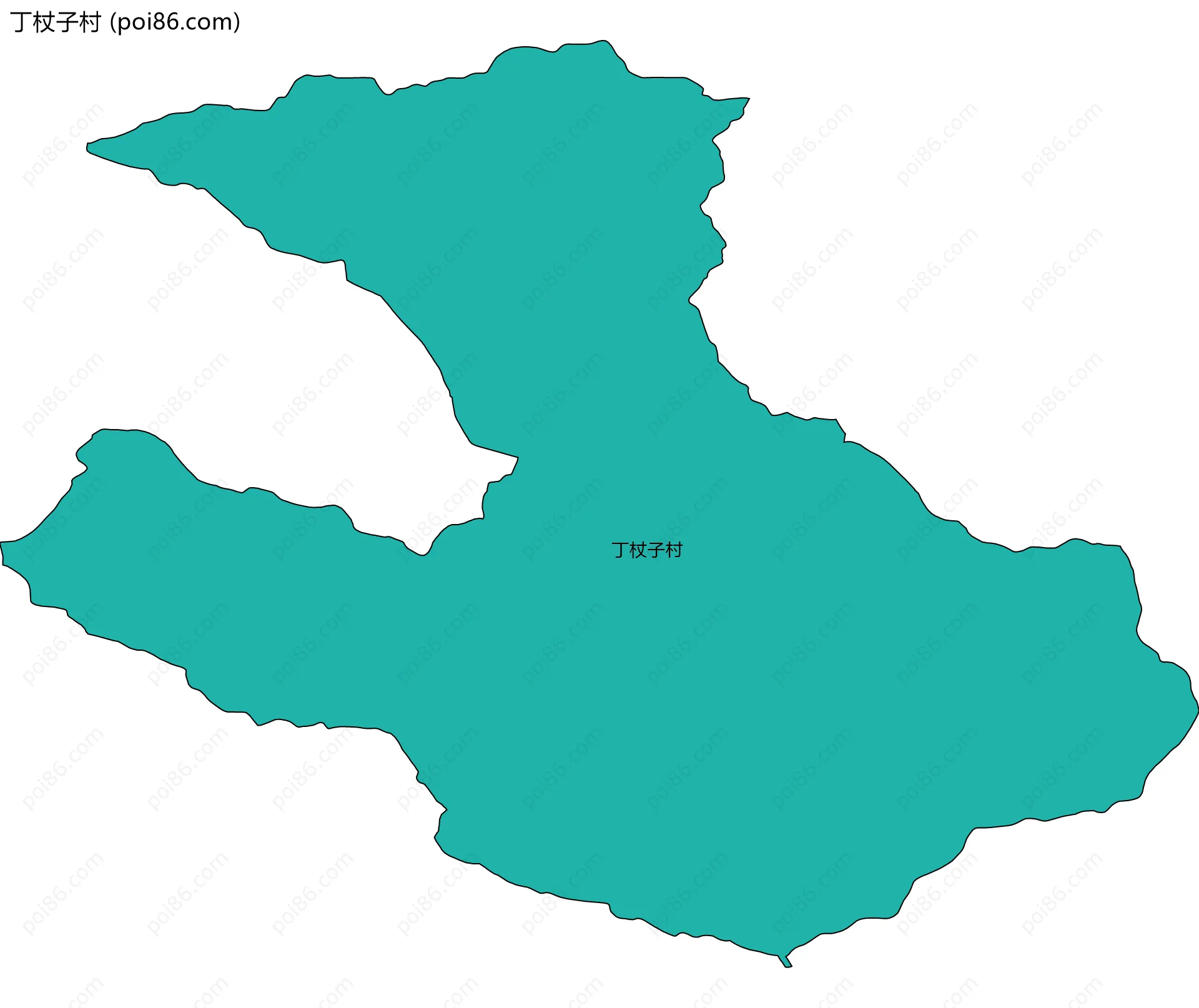 丁杖子村边界地图
