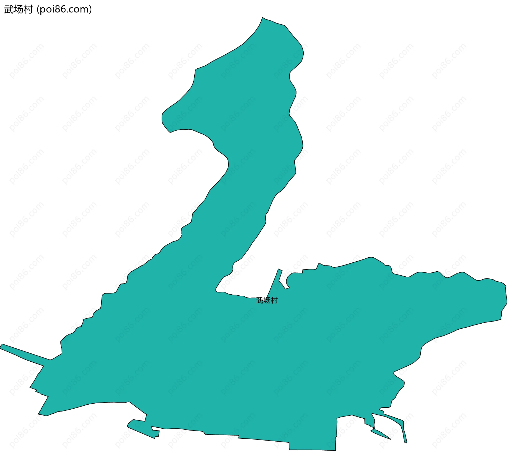 武场村边界地图