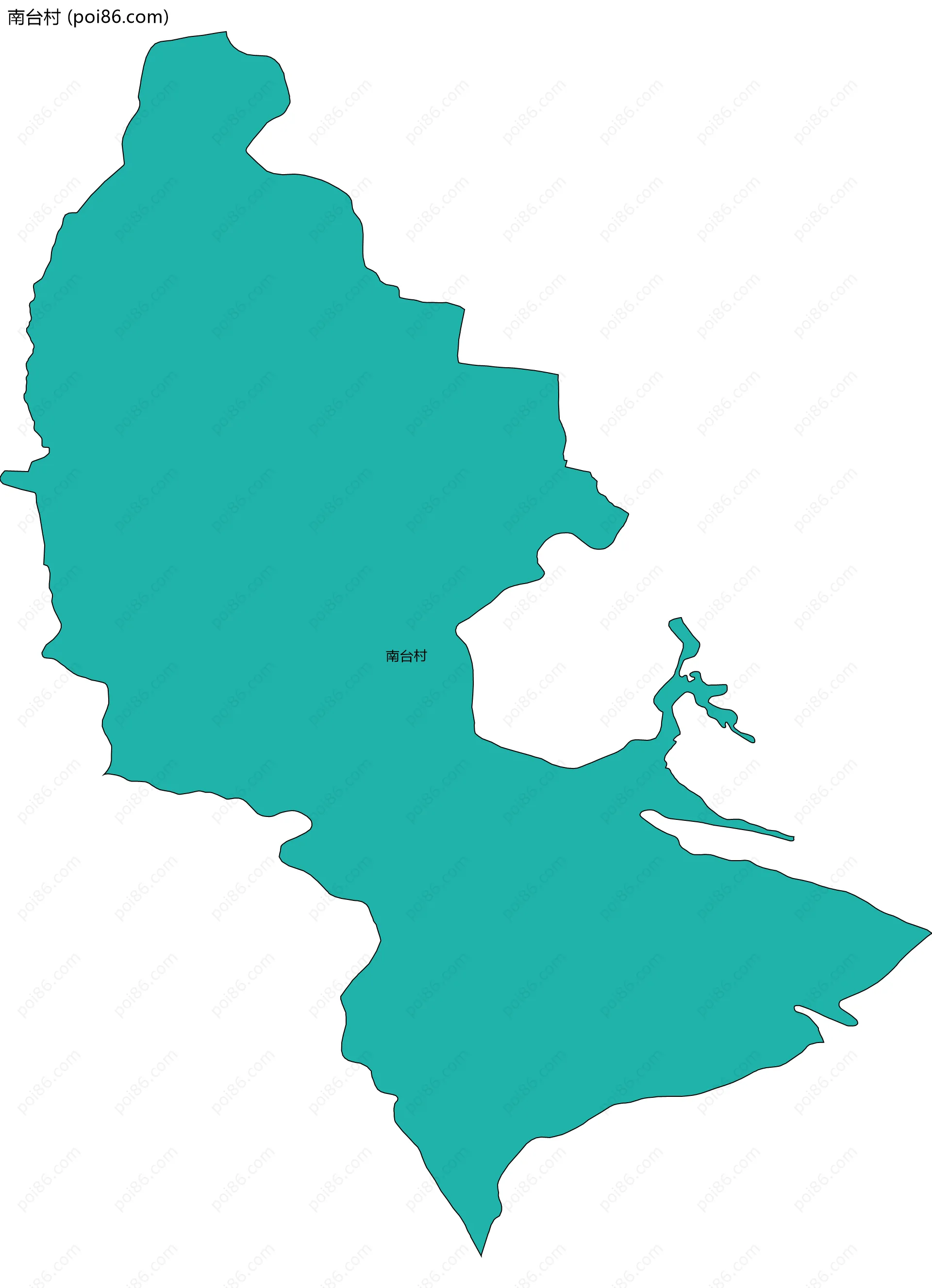 南台村边界地图