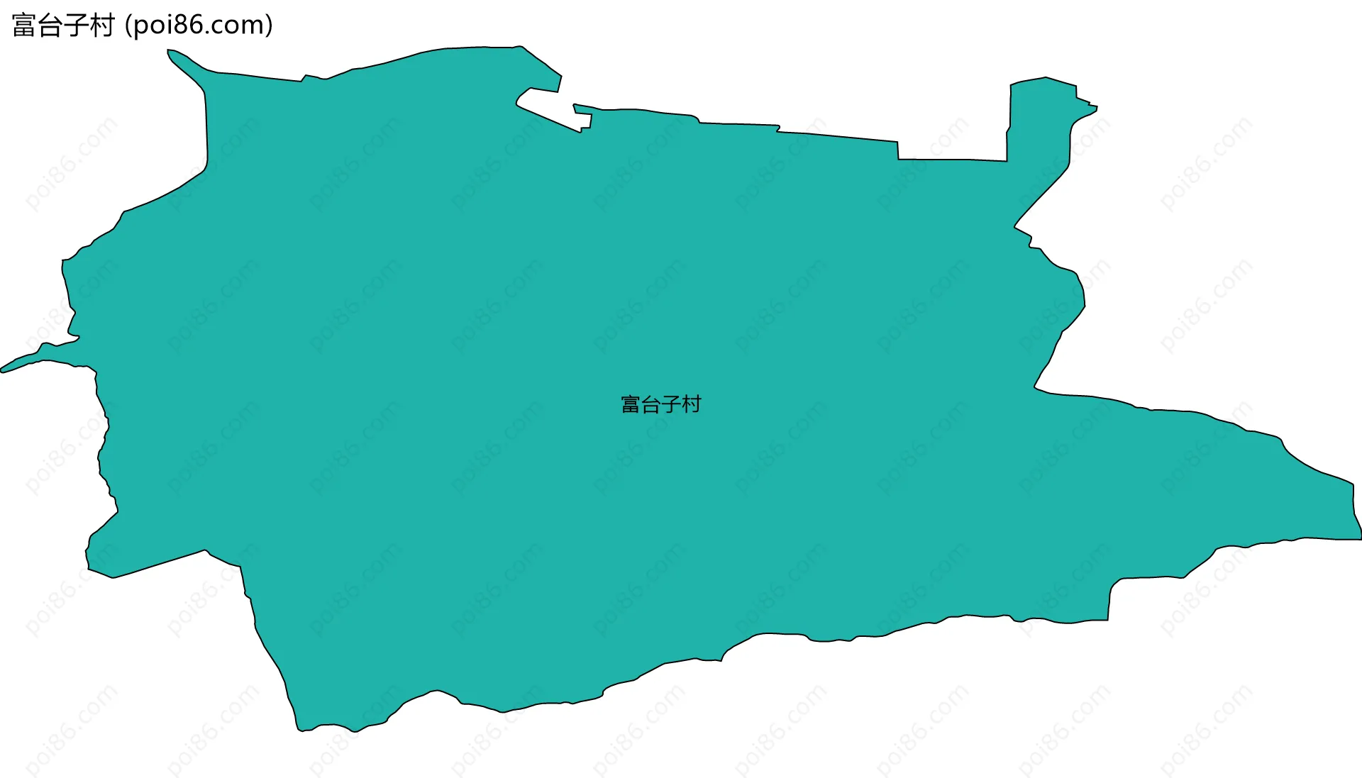 富台子村边界地图