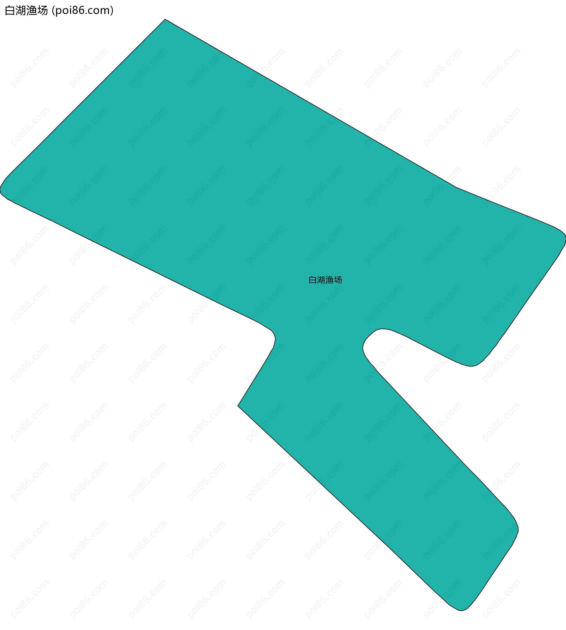 白湖渔场边界地图