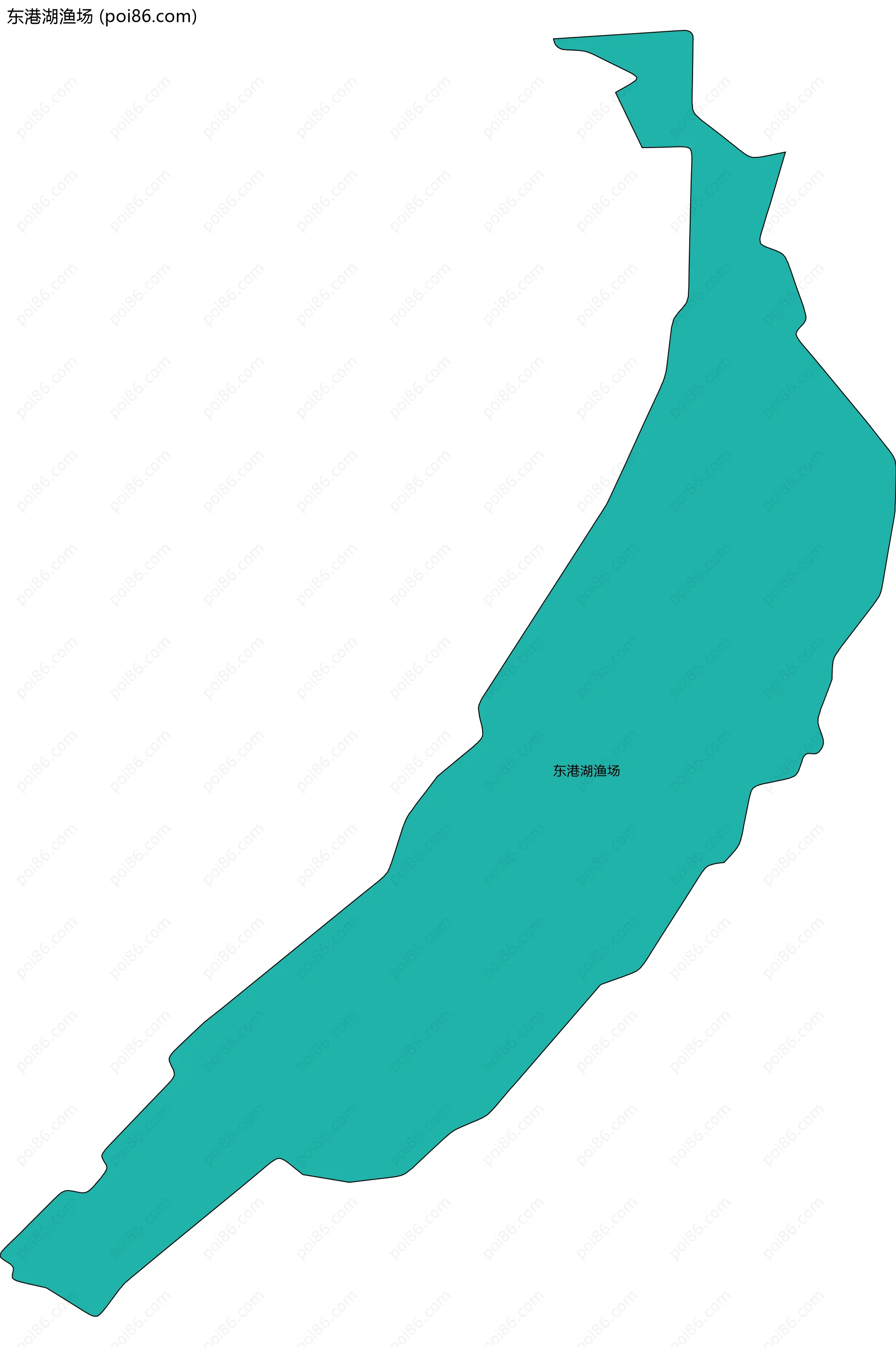 东港湖渔场边界地图