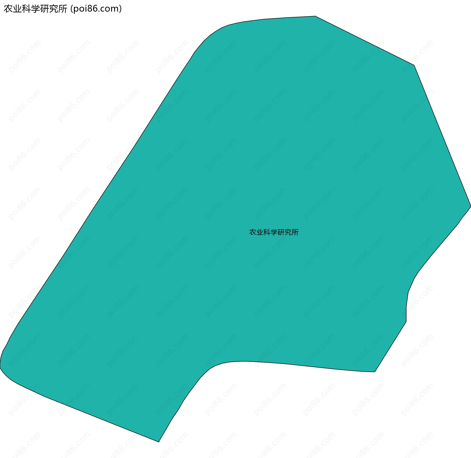 农业科学研究所边界地图