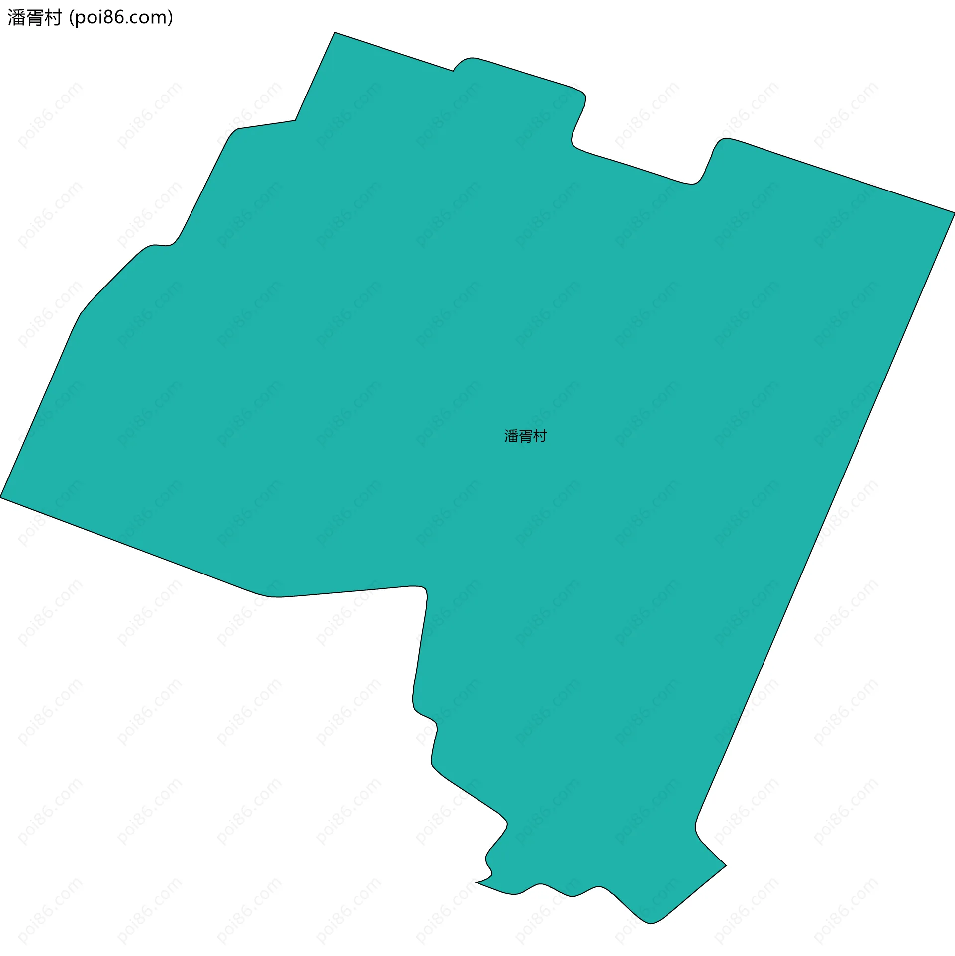 潘胥村边界地图