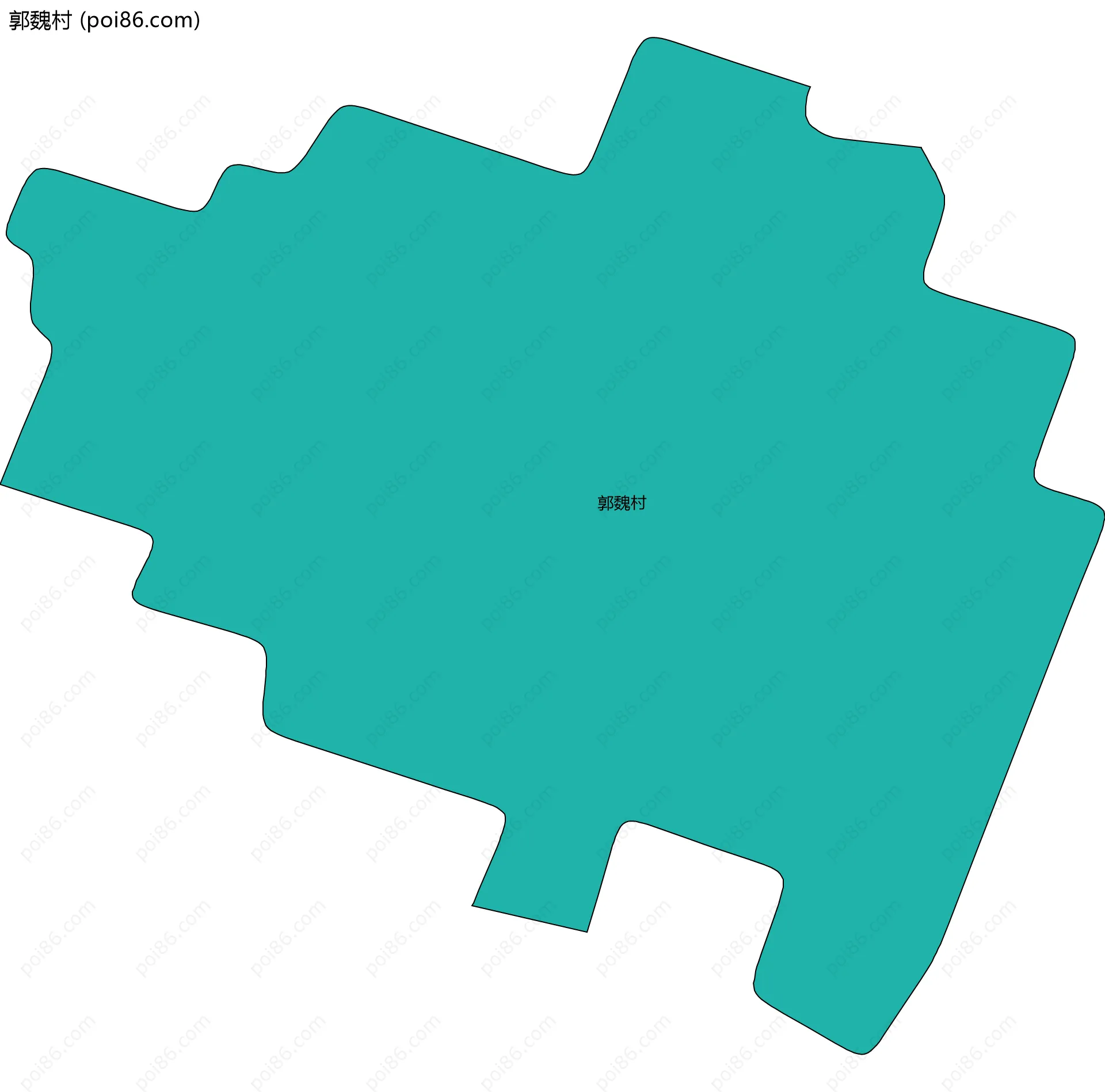 郭魏村边界地图