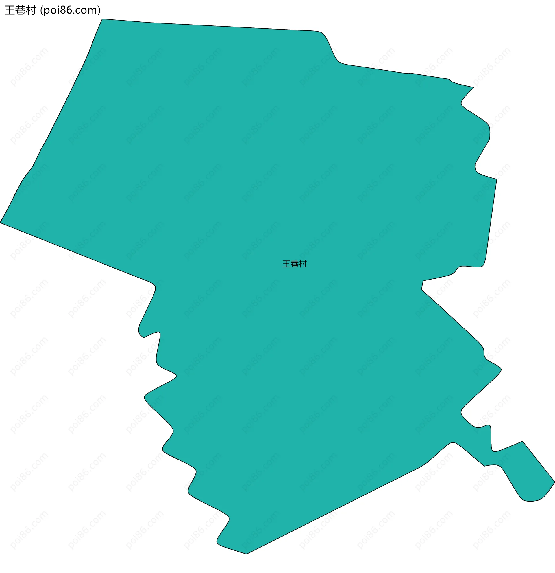 王巷村边界地图