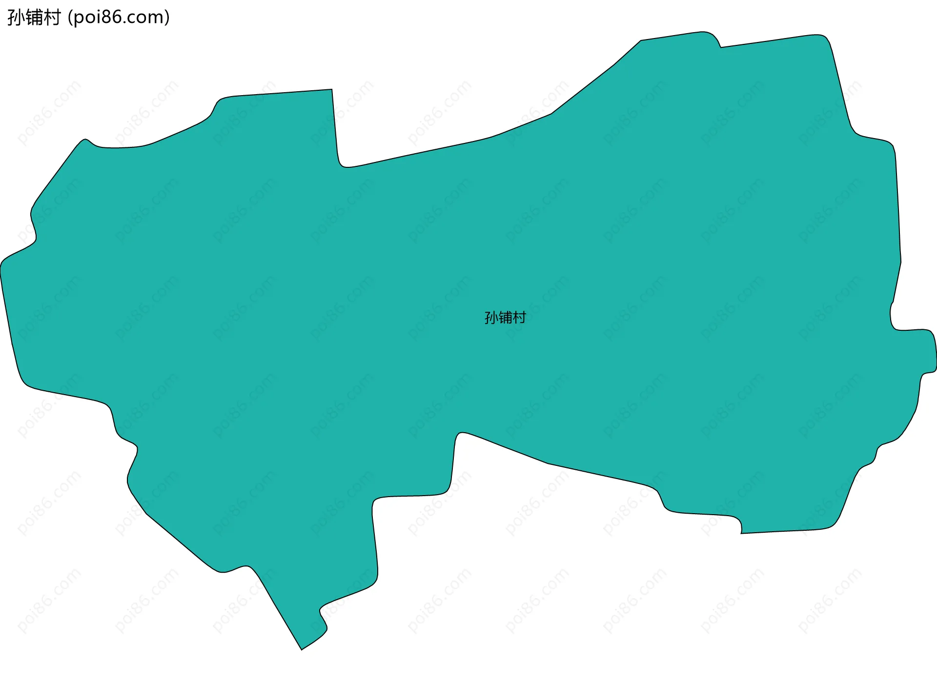 孙铺村边界地图