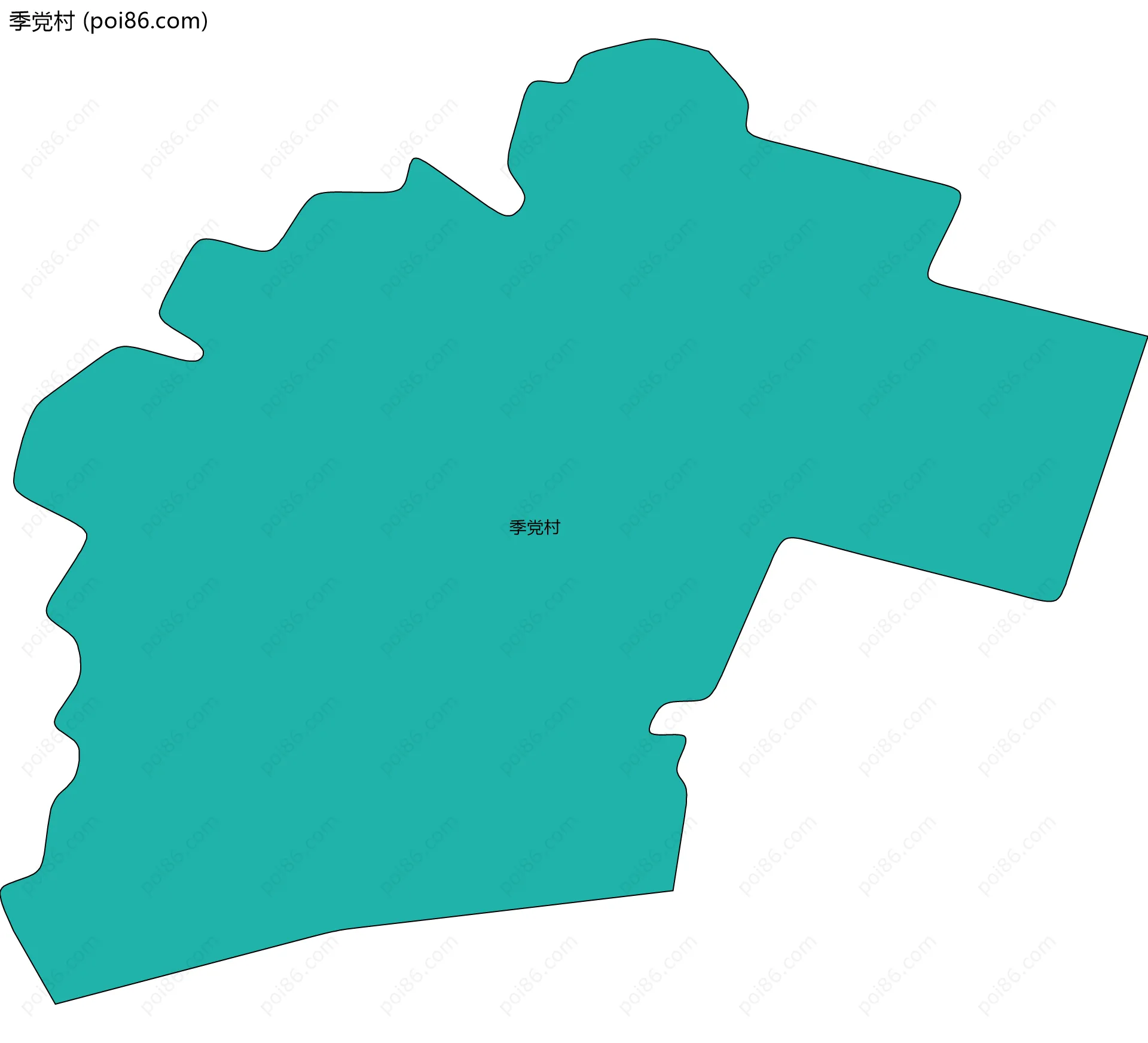 季党村边界地图