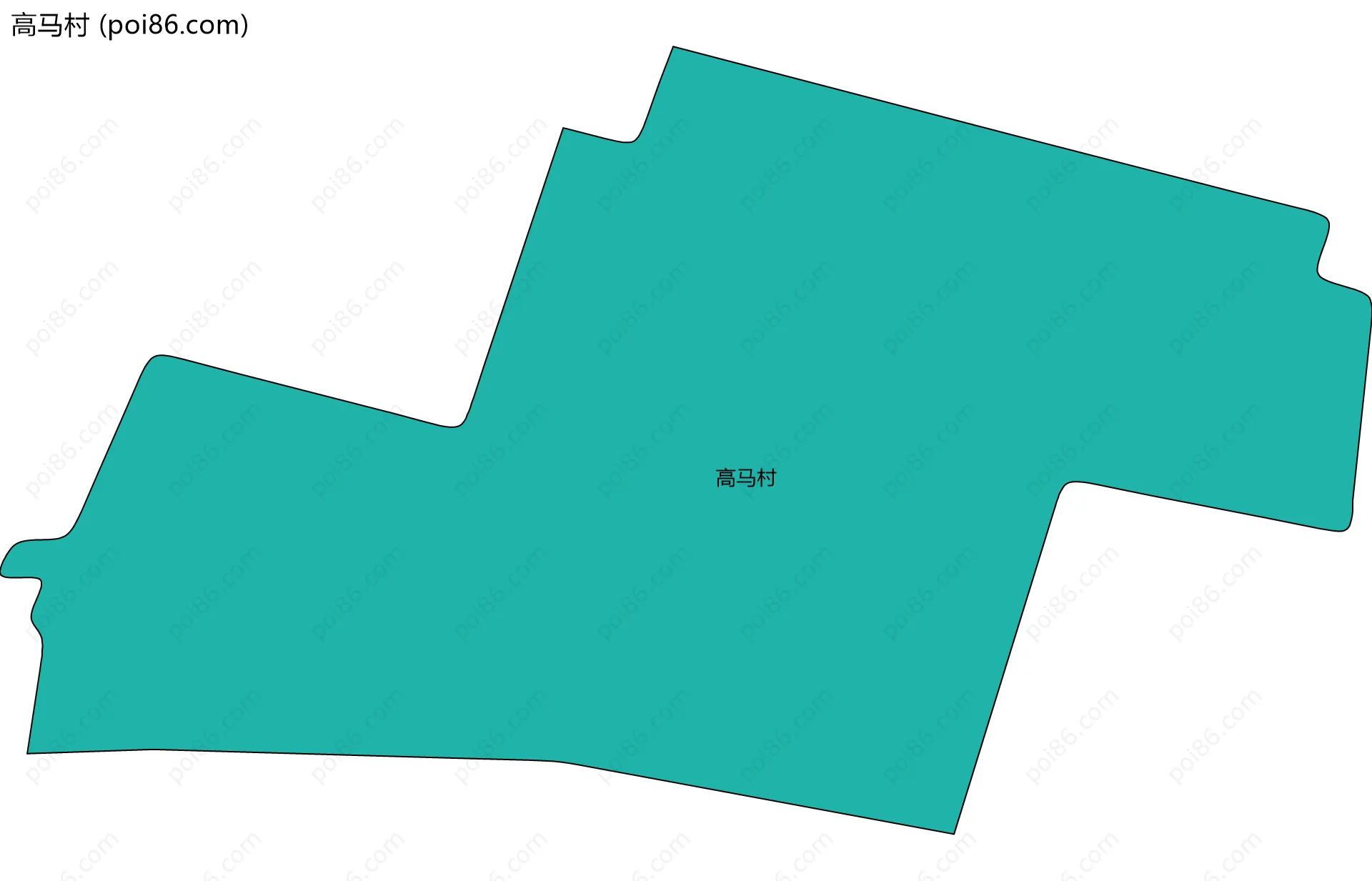 高马村边界地图