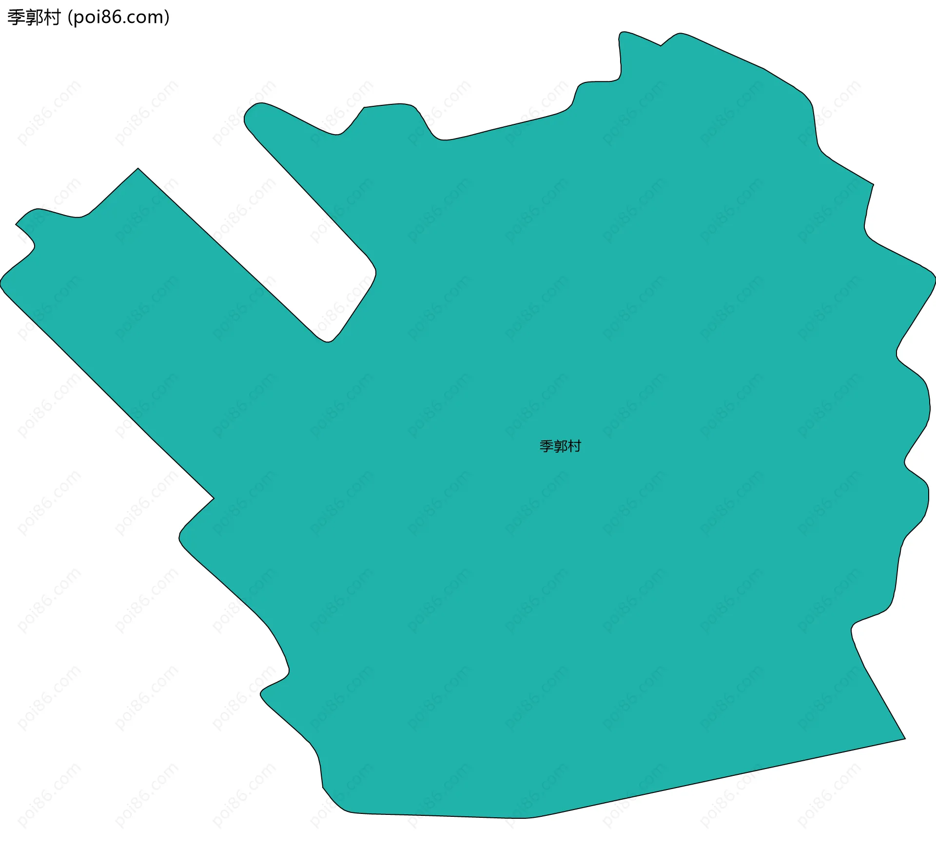 季郭村边界地图