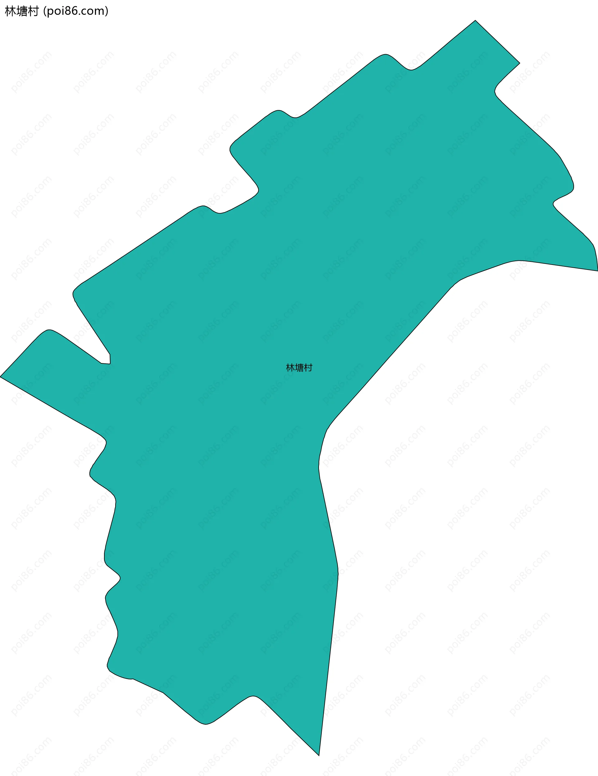 林塘村边界地图