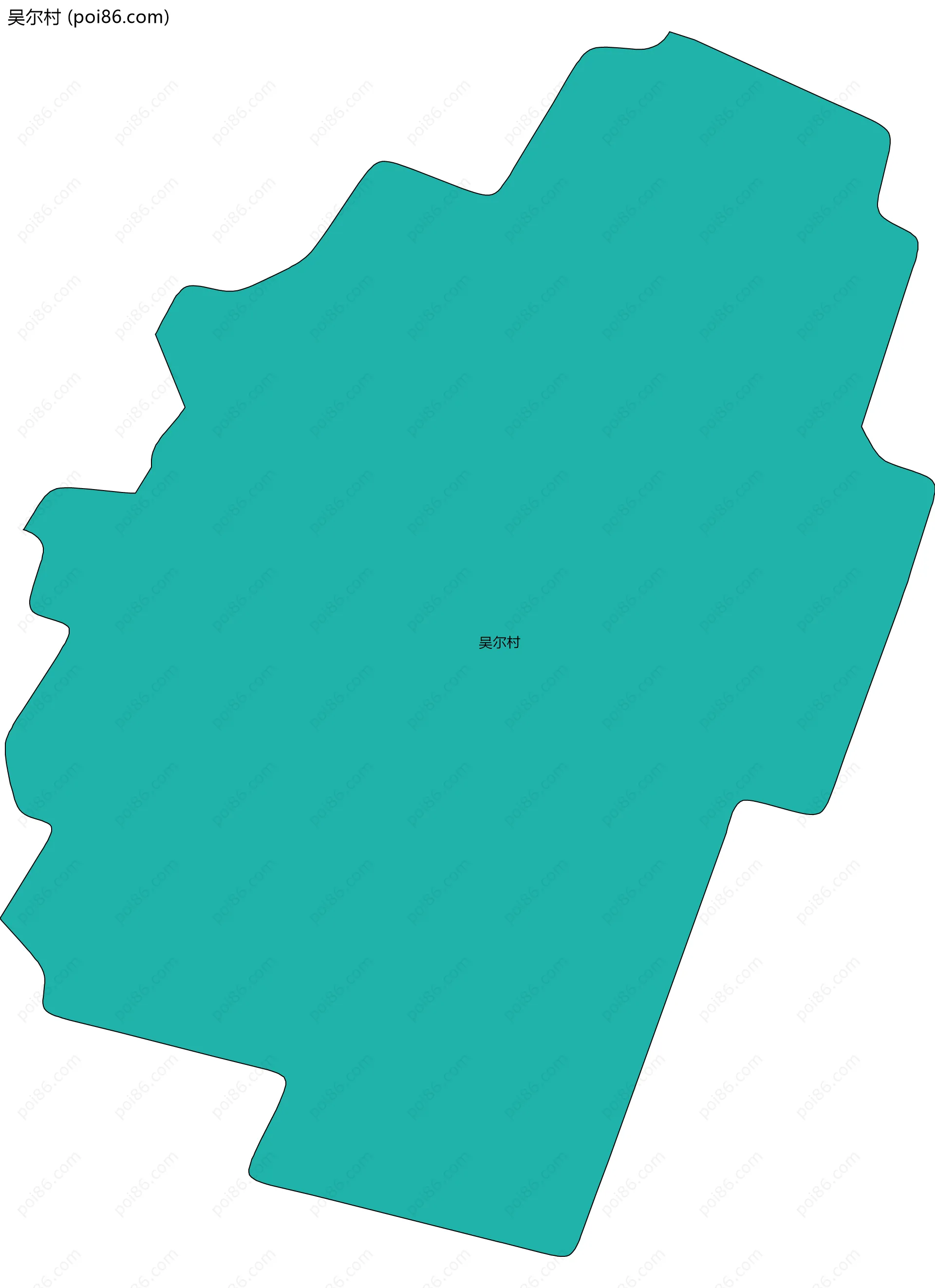 吴尔村边界地图