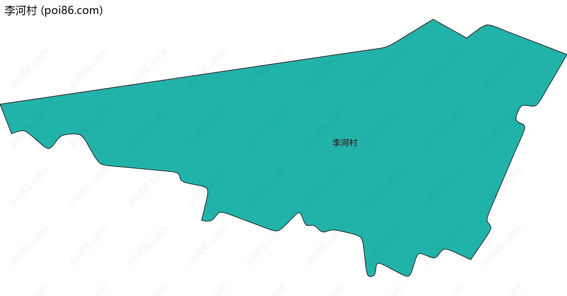 李河村边界地图