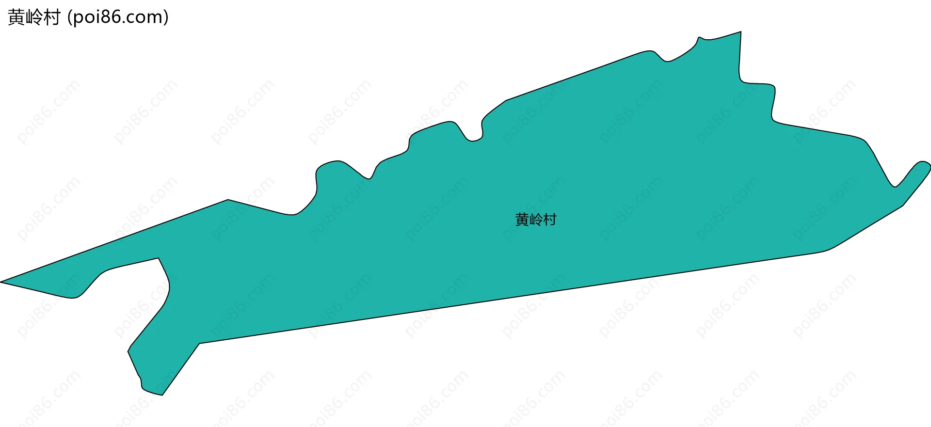 黄岭村边界地图